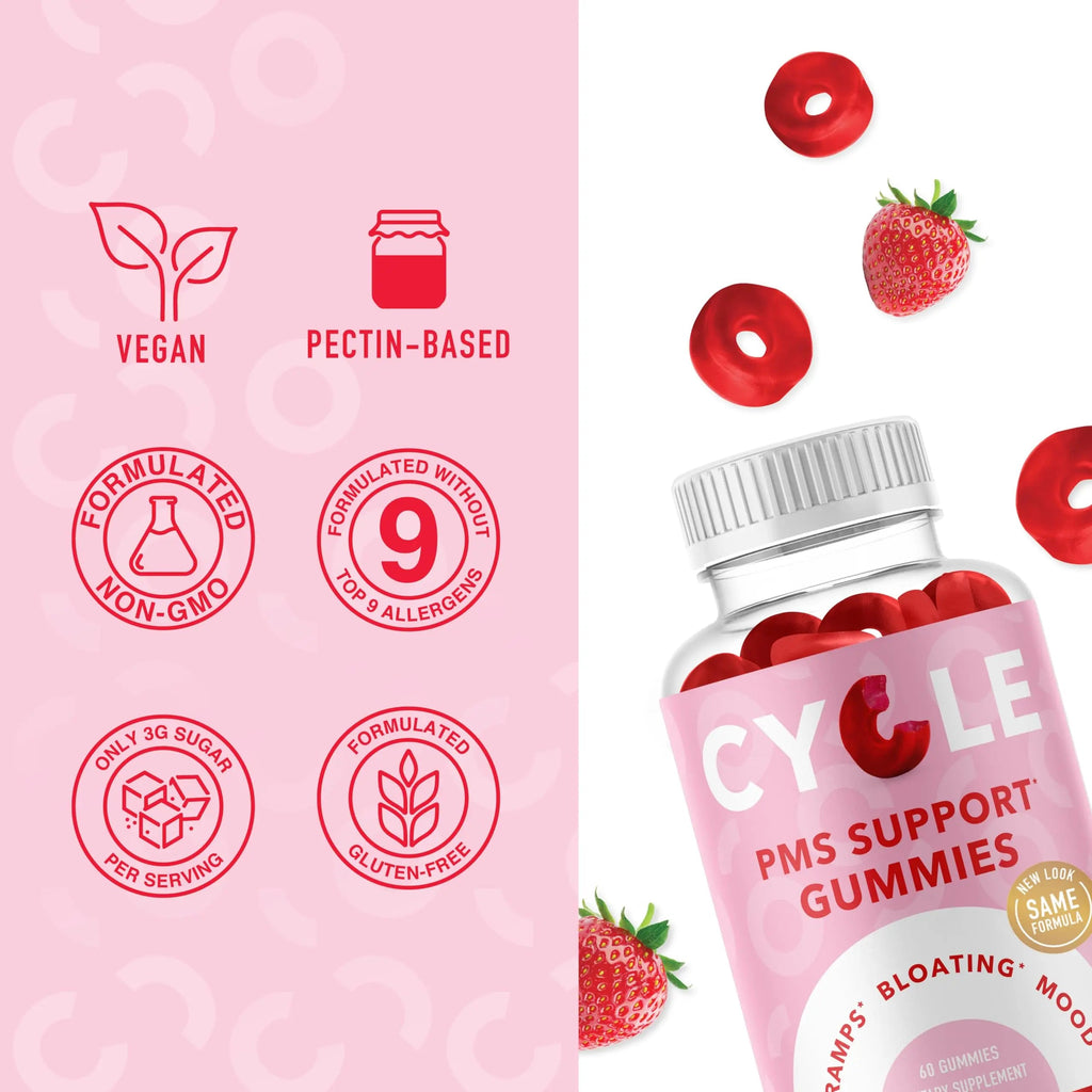 PMS Relief Gummies | Hormone Balance & Period Support Vitamins for Women | Vegan Gummy SMNutrition Au supplements