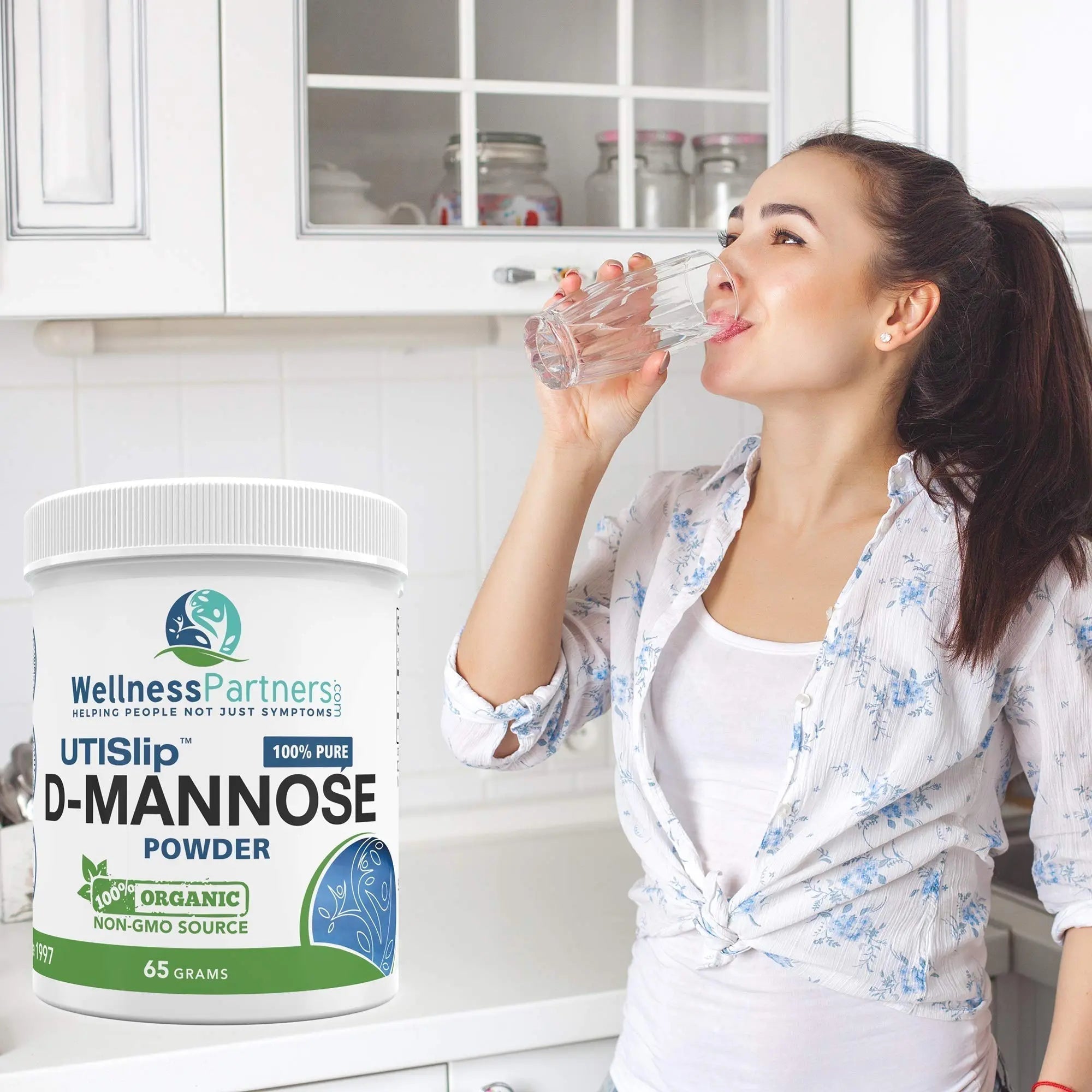 Now New UTI-Slip D Mannose Non GMO Organic Source Powder 65g jar WellnessPartners Au supplements