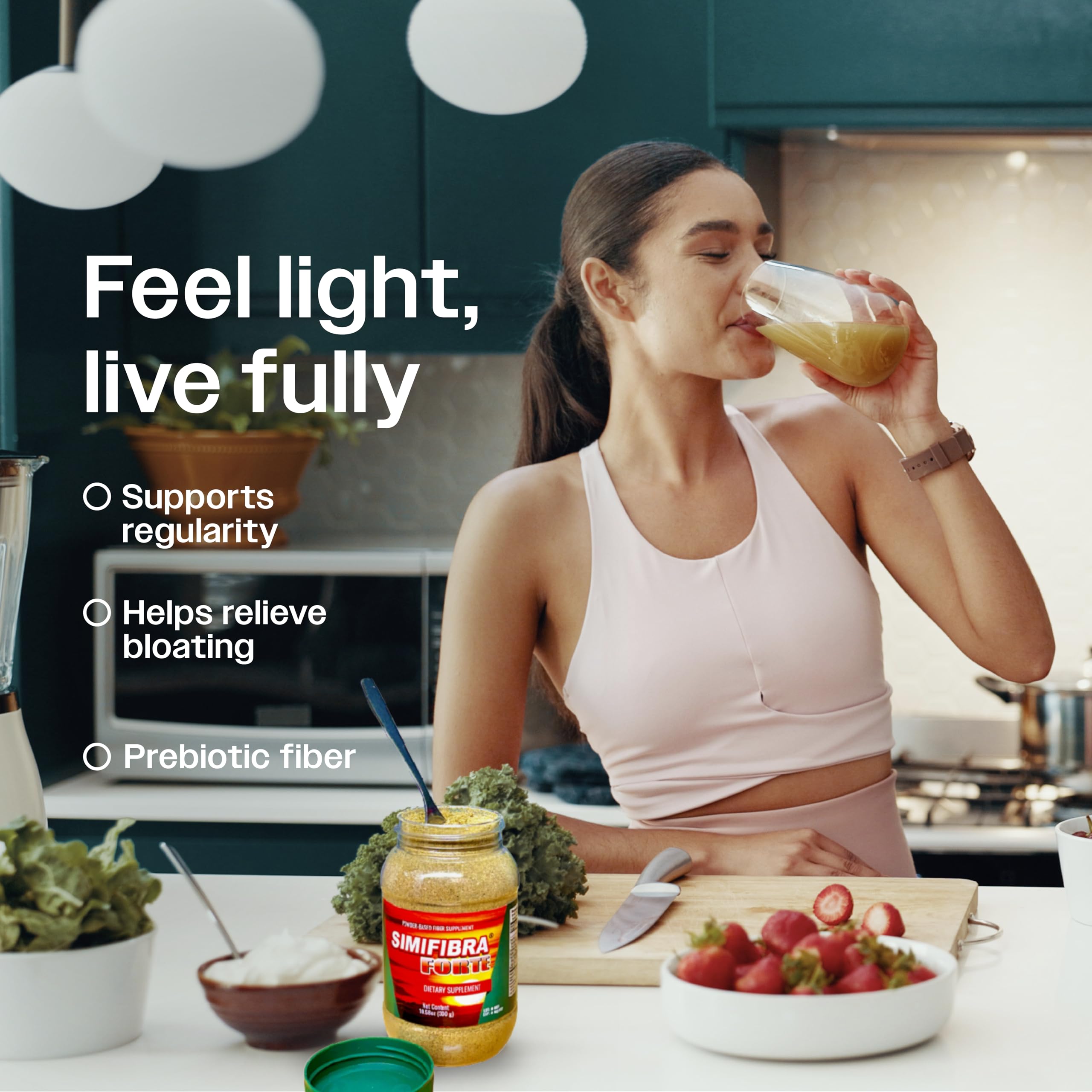 Simifibra Forte MX Dietary Fiber Supplement Powder 300g - Supports Digestive Health and Weight Management | Suplemento de Fibra Dietética en Polvo, 300g