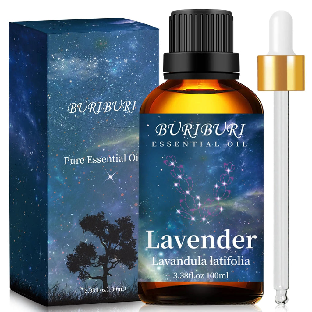 BURIBURI Lavender Essential Oil 100ML, 100% Pure Undiluted, Natural, Organic Aromatherapy Oil Lavender Oils BURIBURI Au supplements
