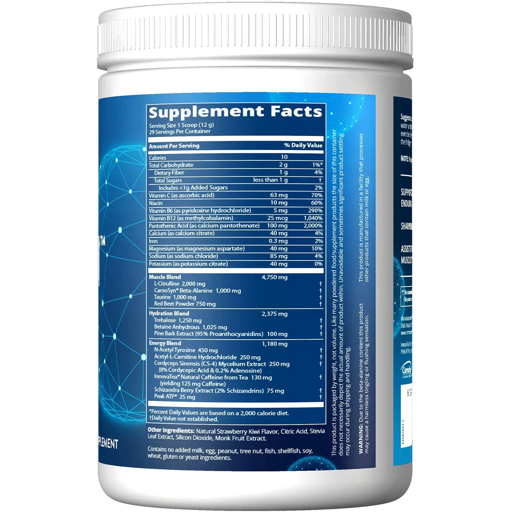 MRM Nutrition Driven Pre-Workout Powder | Strawberry Kiwi Flavored | 125mg Caffeine MRM Au supplements