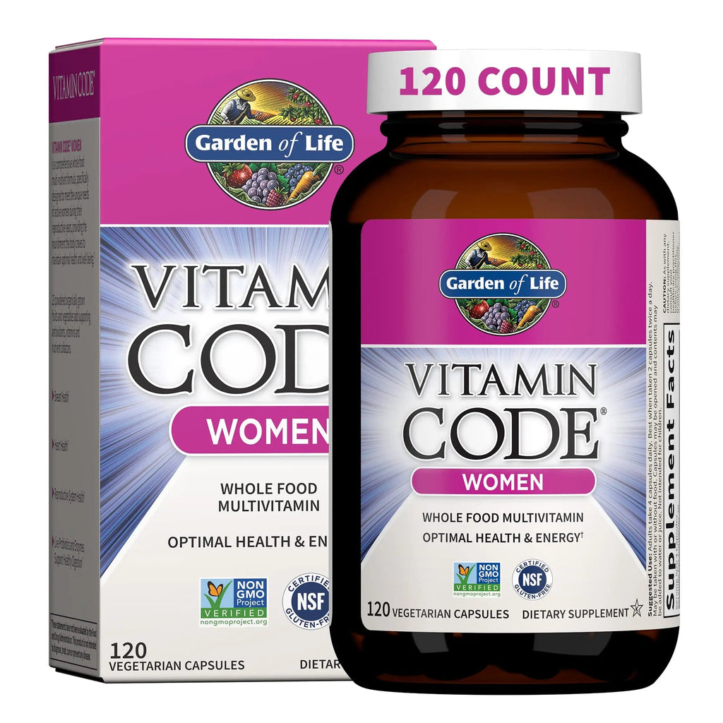 Garden of Life Multivitamin for Women, Vitamin Code Women's Multi - Whole Food Womens Multi Vitamins, Iron, Folate not Folic Acid Garden of Life Au supplements