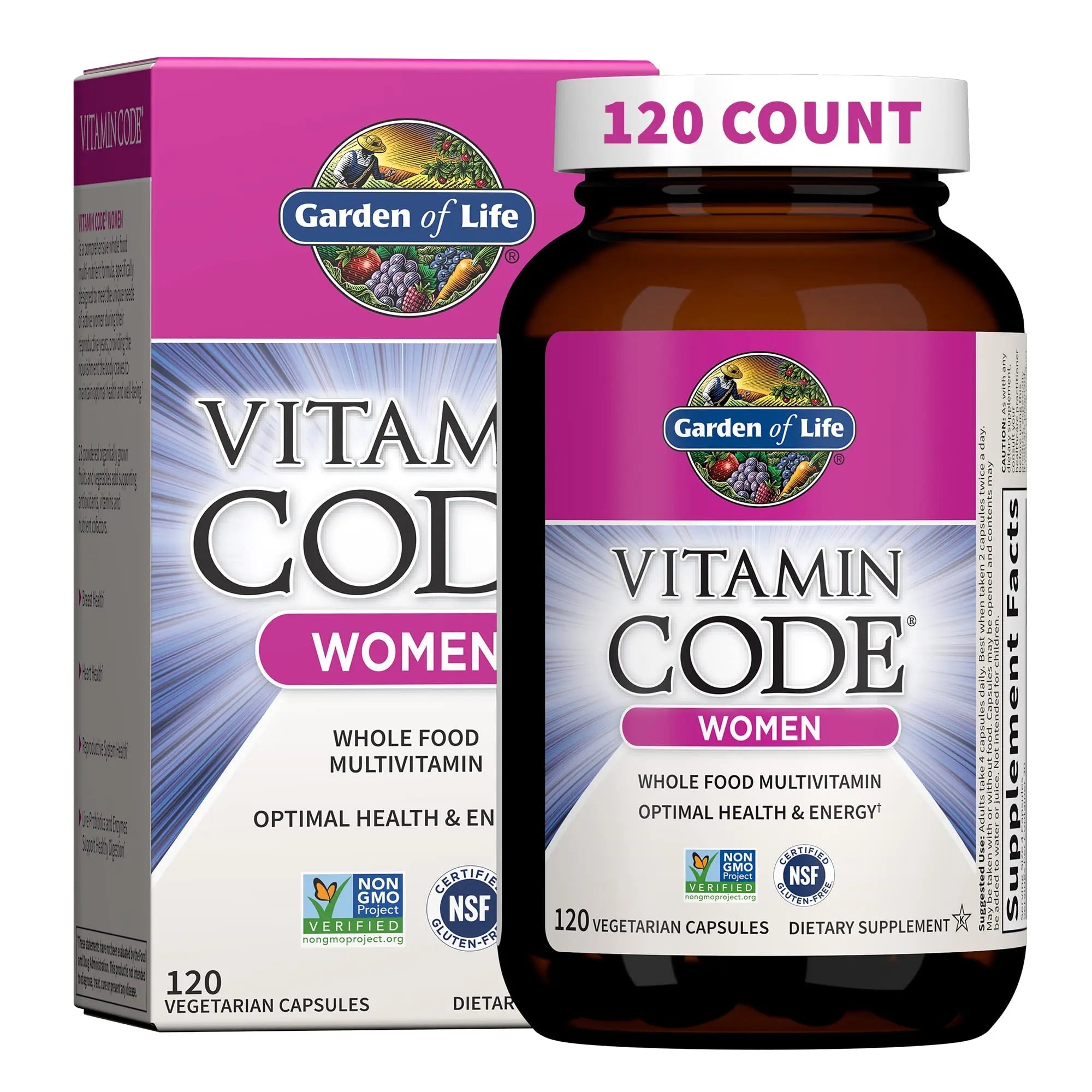 Garden of Life Multivitamin for Women, Vitamin Code Women's Multi - Whole Food Womens Multi Vitamins, Iron, Folate not Folic Acid Garden of Life Au supplements