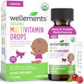 Wellements Organic Baby Multivitamin Drops (1 Fl Oz) - Cherry Flavor Liquid Multivitamins for Infants & Toddlers (2 Months+) Wellements Au supplements