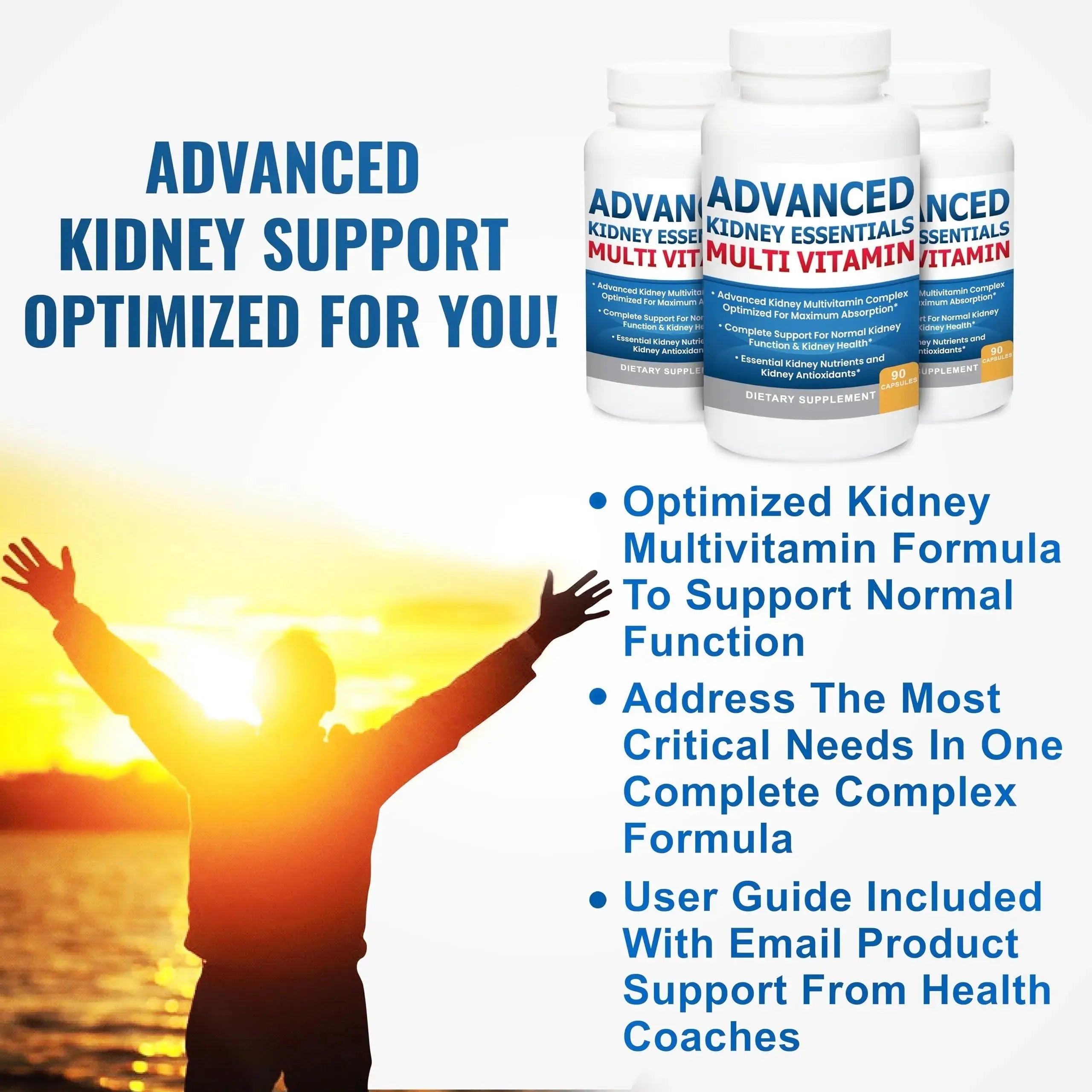 Advanced Kidney Essentials Multivitamin. Kidney Support Supplement for Complete Kidney Health. Kidney Health Supplement Kidney Restore Au supplements