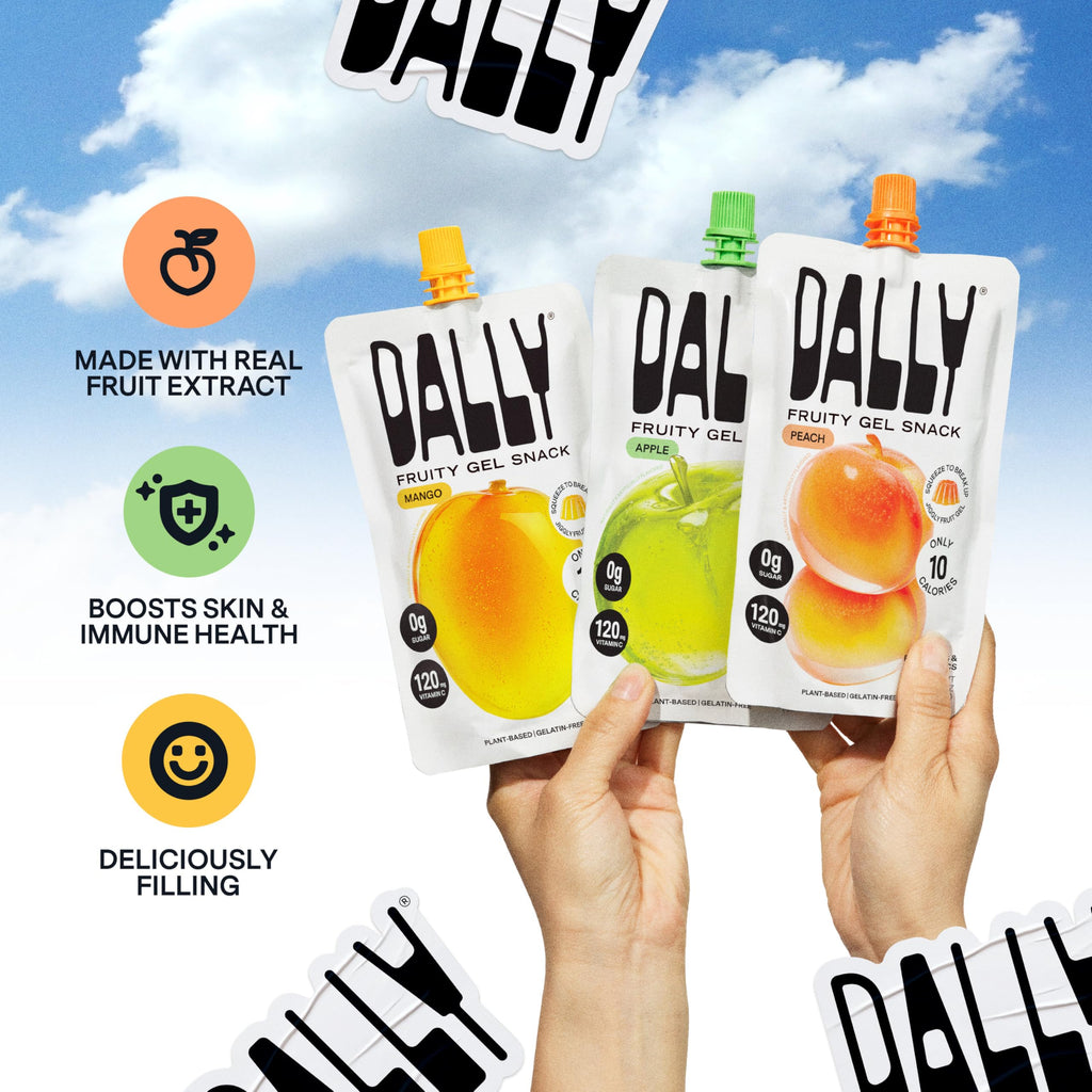 Dally Variety Pack [Mango, Peach & Apple] Drinkable Konjac Jelly 10 Pouches | 10-Calorie Keto, Gluten Free, Sugar Free Korean Fruit Snack | Prebiotics & Postbiotics for Skin, Immune, Weight Management DALLY Au supplements