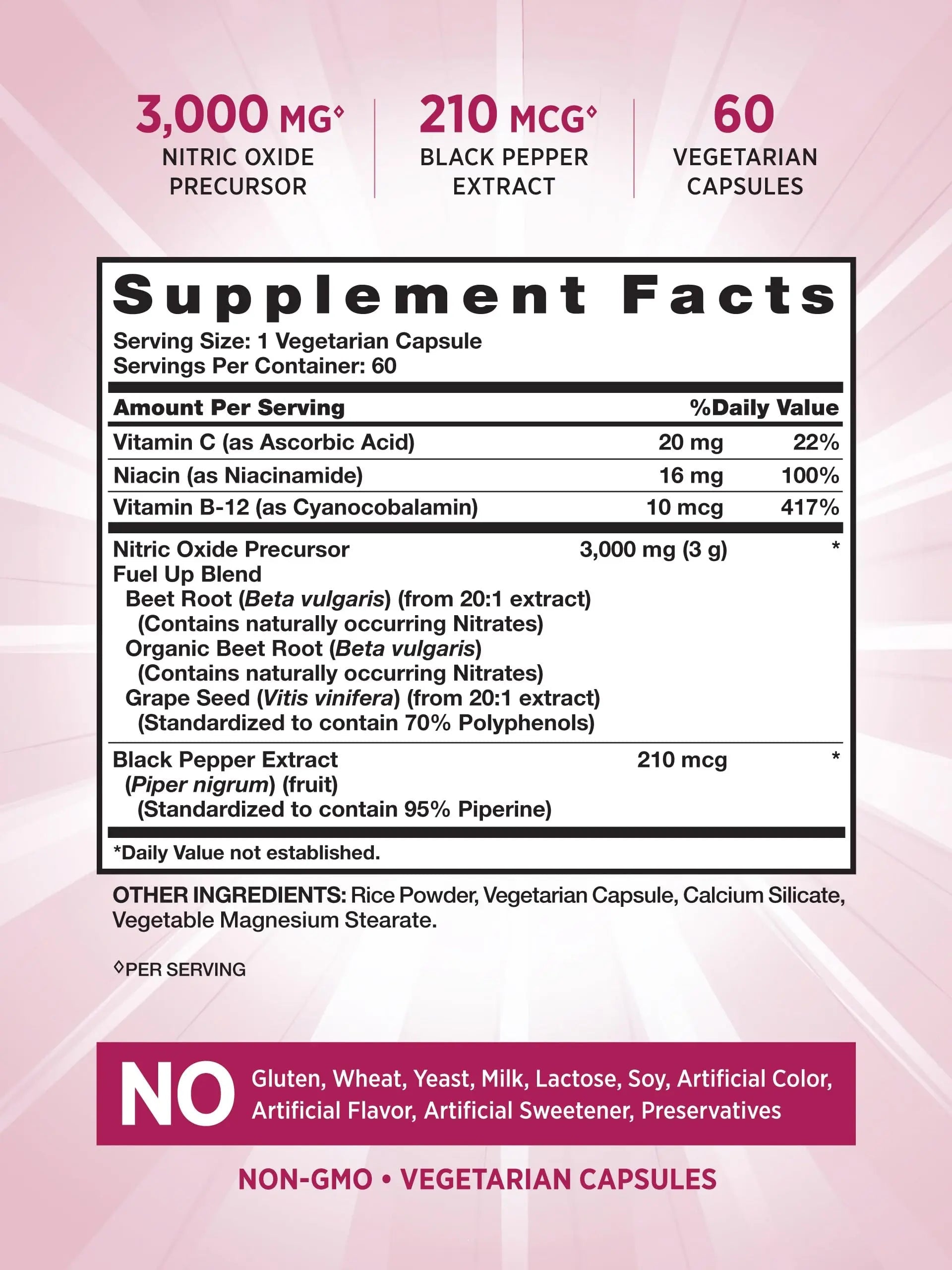 Nature's Truth Beet Root Capsules | 60 Count | Nitric Oxide Supplement for Men and Women Nature's Truth Au supplements