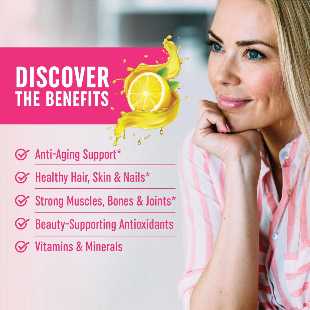 Collagen Gummies for Women | 200mg Hydrolyzed Collagen + 2500mcg Biotin, with Vitamin C, E & Zinc MAV NUTRITION Au supplements