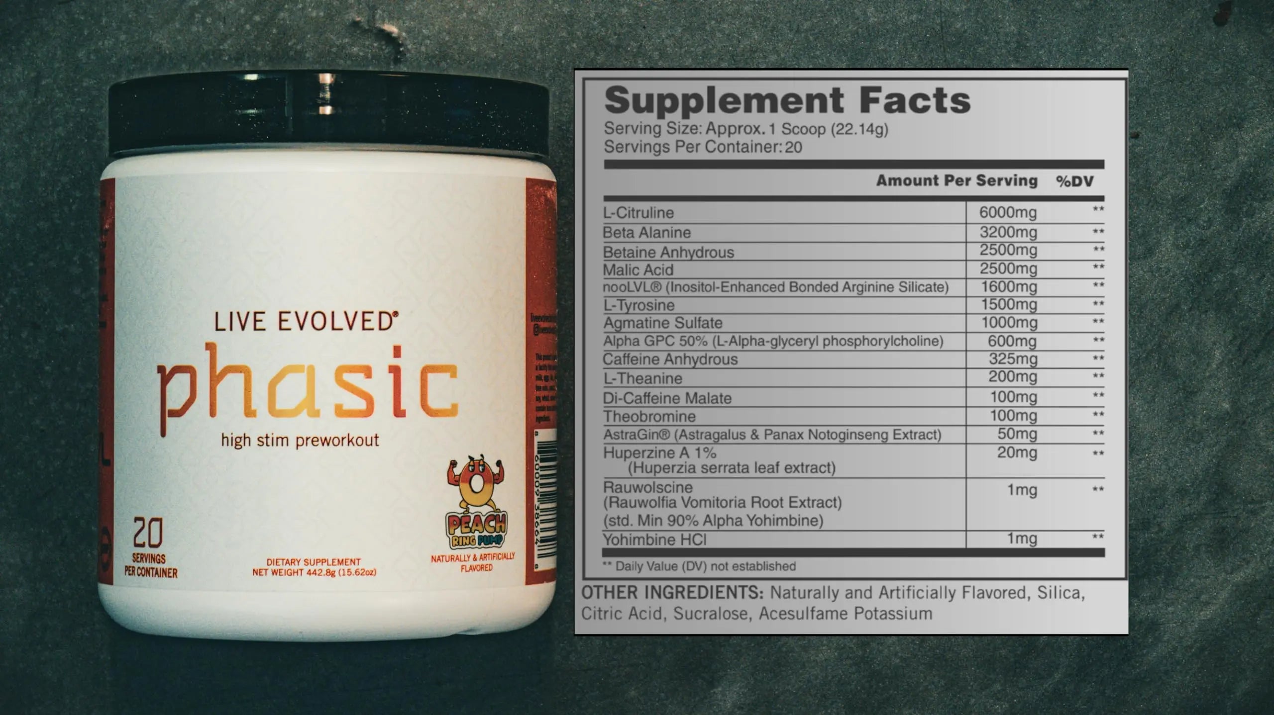 Live Evolved Phasic - High Stim Pre Workout for Men & Women - Energy | Pump | Nootropics Live Evolved Au supplements