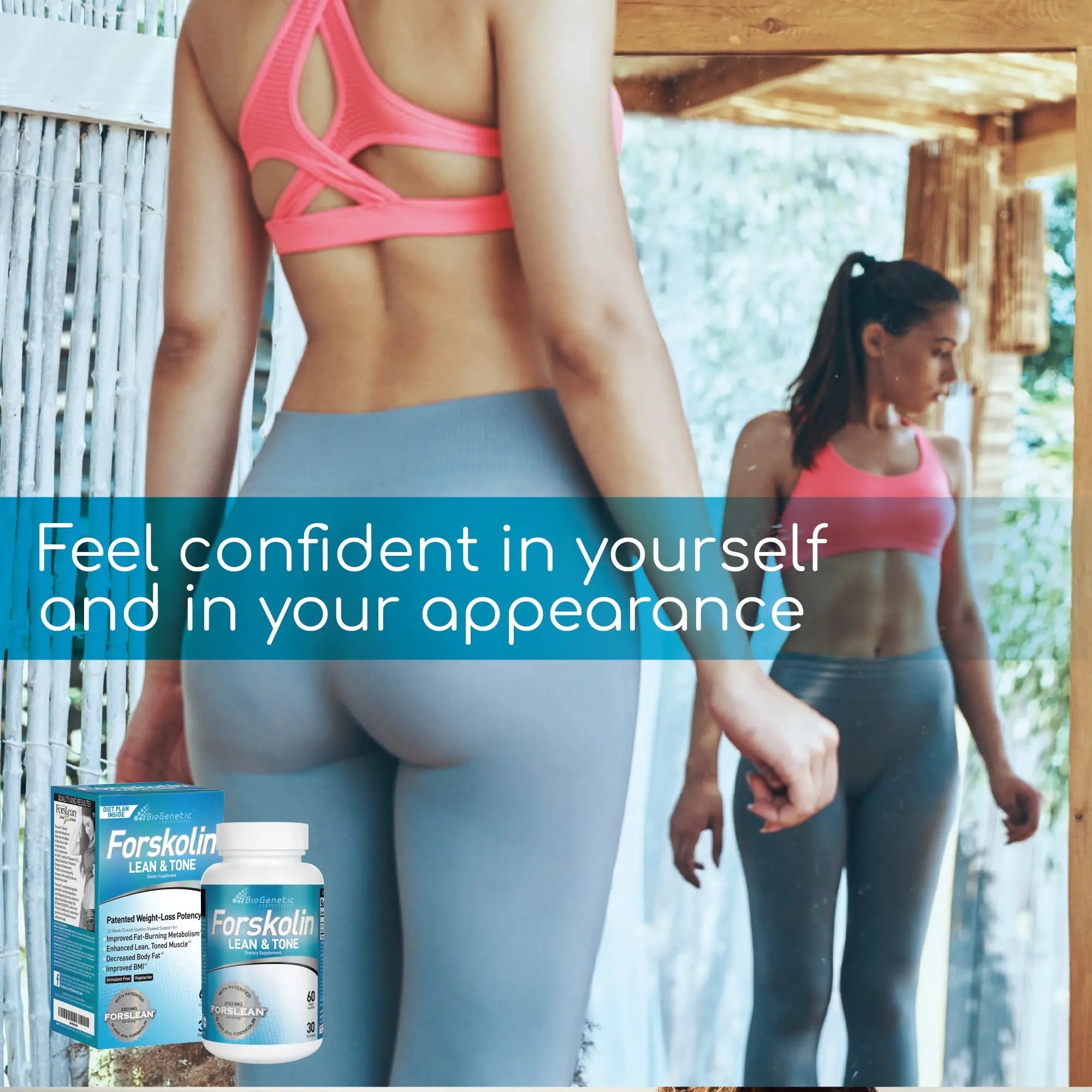 BioGenetic Labs Forskolin Lean & Tone - Weight Loss Pills - Body Toning Formula Fat Burner BioGenetic Laboratories Au supplements