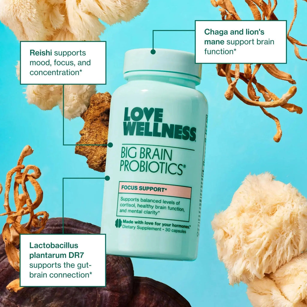 Love Wellness Daily Love Multivitamin & Big Brain Probiotics | Mind and Body Duo | Womens Vitamin and Probitoic Love Wellness Au supplements
