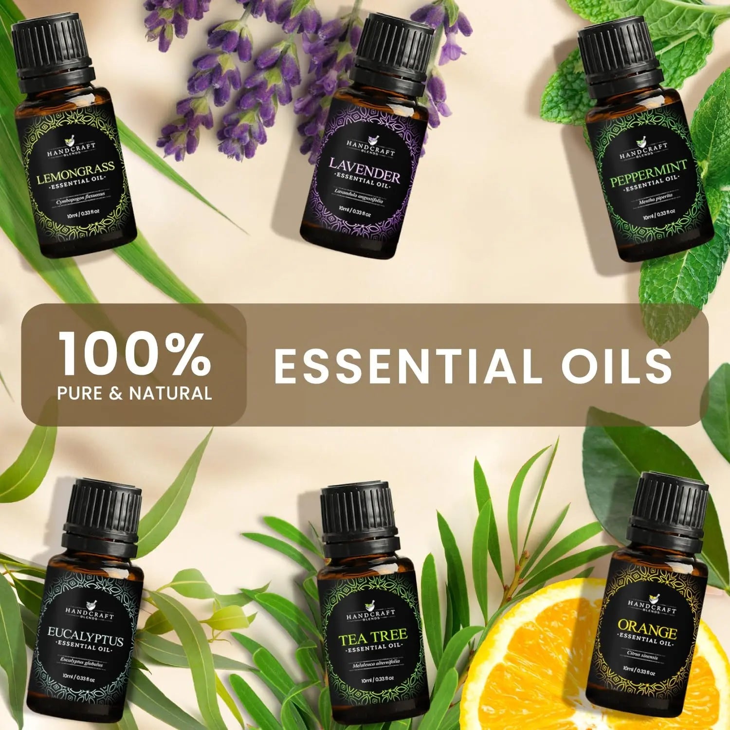 Handcraft Essential Oils Set – Top 6 Essential Oil Diffuser Oils for Home, Candle Making, Aromatherapy Oils Handcraft Blends Au supplements