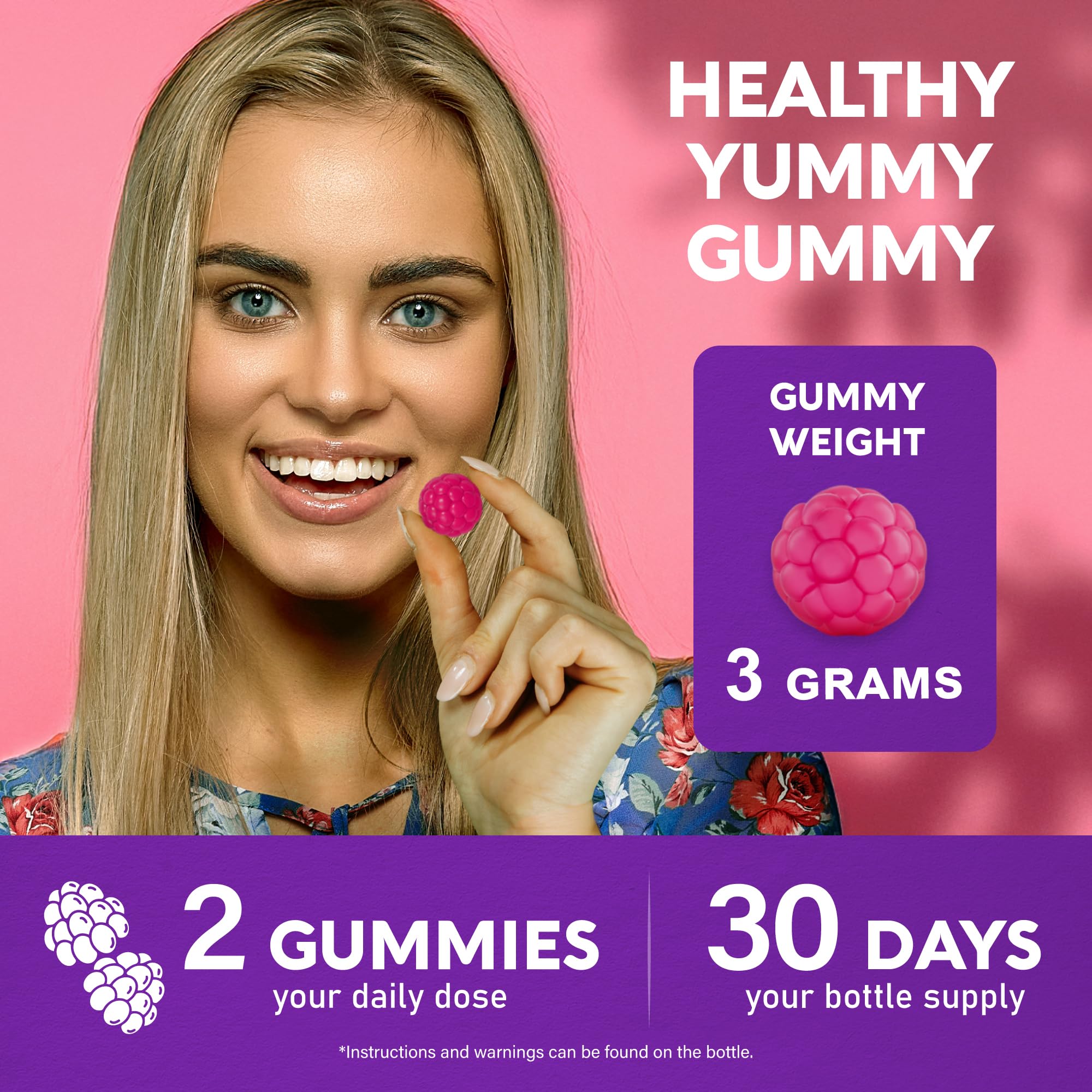 Biotin Gummies with Collagen - Hair Growth Support Skin, & Nail Strength - for Women & Men - Biotin 10000mcg | Keratin | Hyaluronic Acid | B-Complex | Saw Palmetto