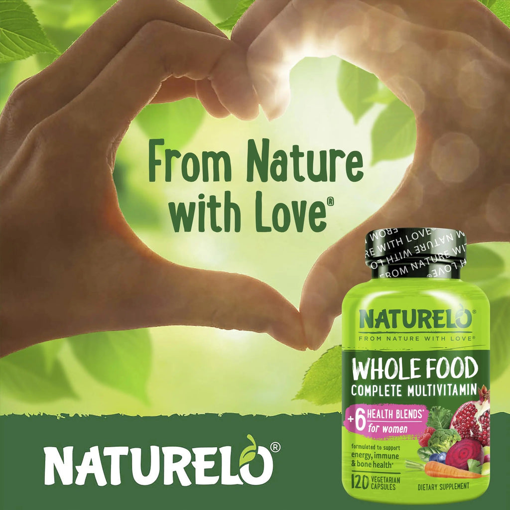 NATURELO Whole Food Multivitamin for Women - with Vitamins, Minerals, & Organic Extracts - Supplement for Energy and Heart Health NATURELO Au supplements