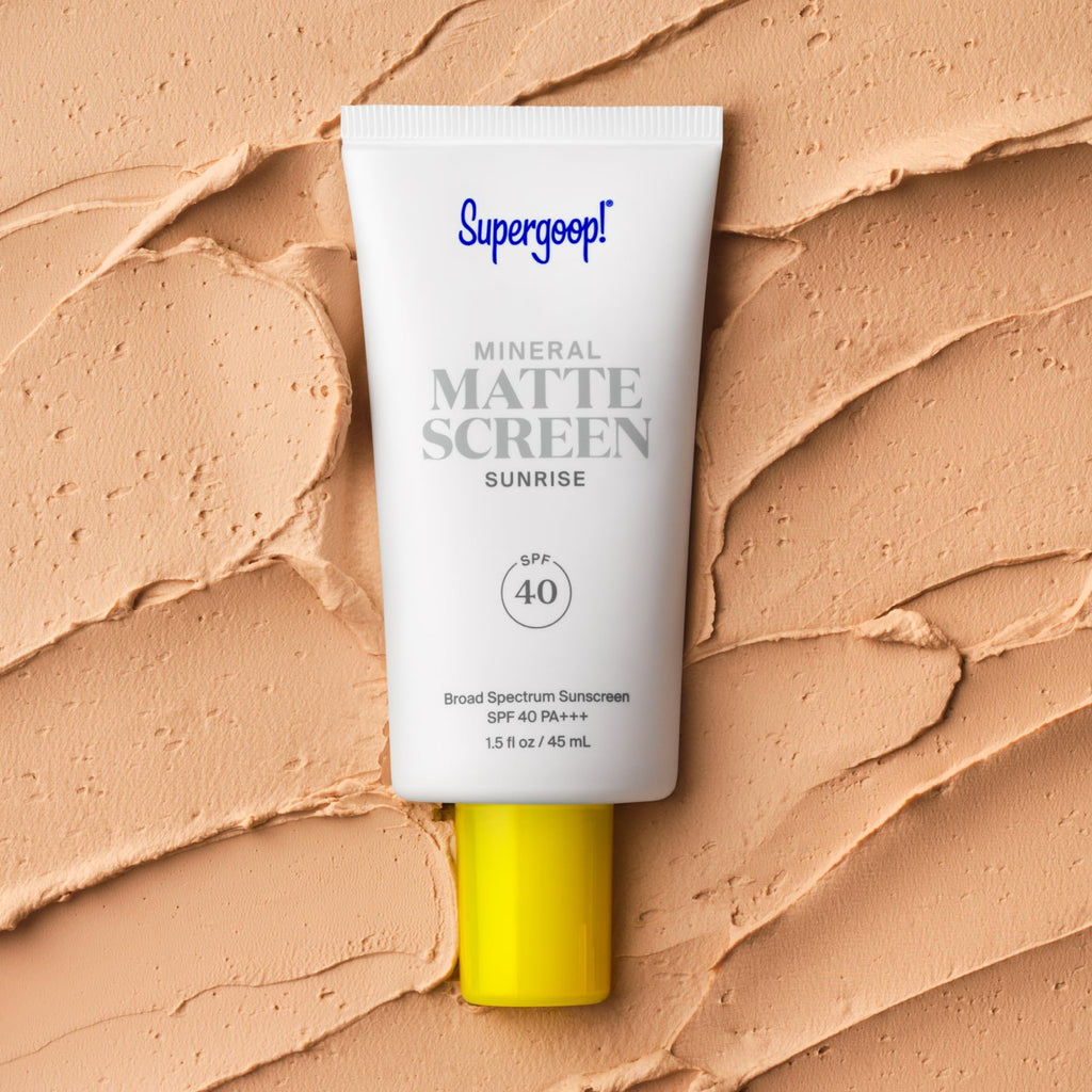 Supergoop! Mineral Mattescreen (SPF 40) - 45 mL - Mineral, Oil-Free Broad Spectrum Sunscreen - Smooths Skin’s Appearance
