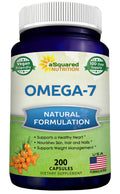 aSquared Nutrition Purified Omega 7 Fatty Acids-200 Capsules from Natural Sea Buckthorn aSquared Nutrition Au supplements