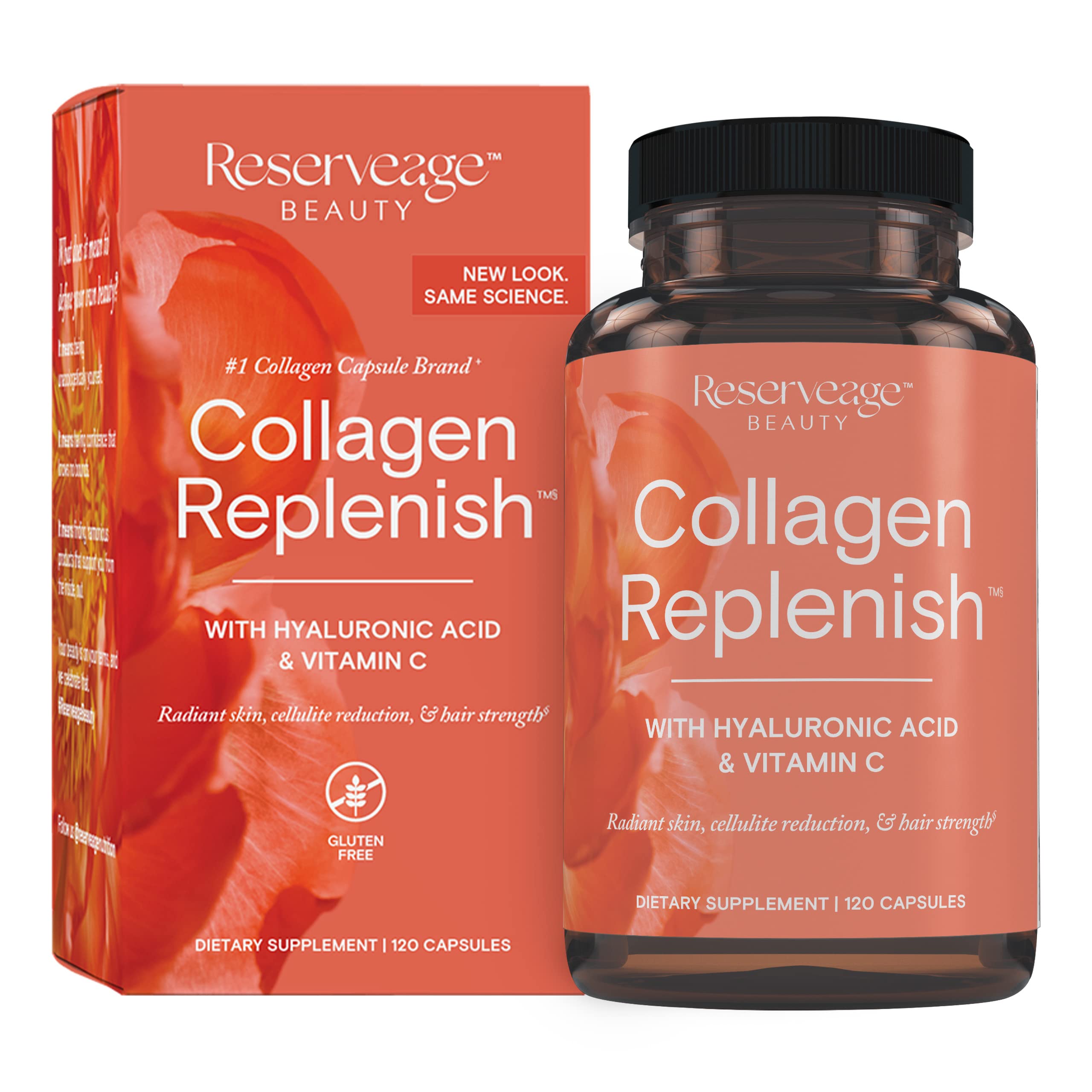 Reserveage Beauty Collagen Replenish - Collagen Booster & Supplement for Healthy Skin Care & Hair Growth