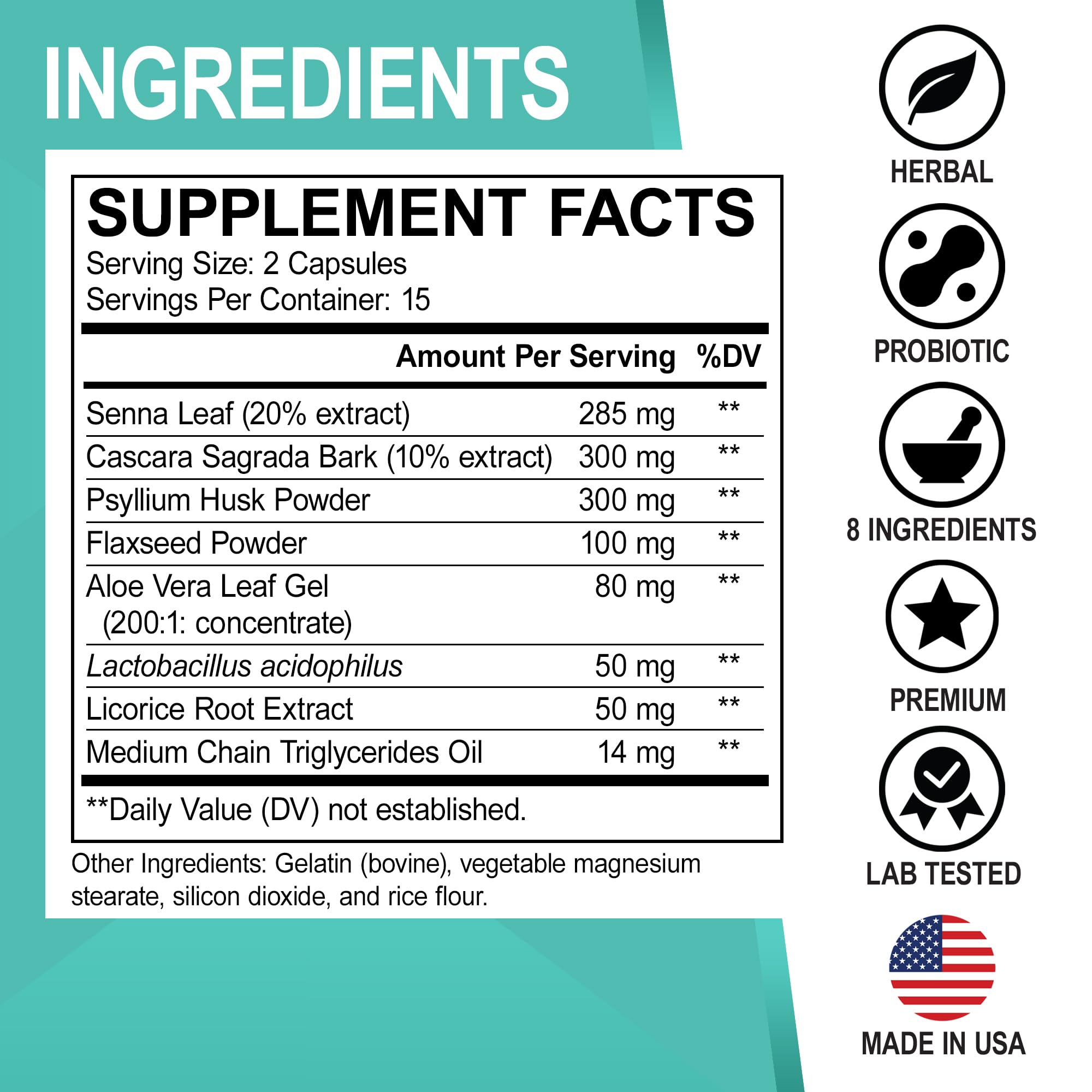 Colon Cleanser Detox for Weight Flush - 15 Day Intestinal Cleanse Pills & Probiotic - Fast Natural Laxative for Constipation Relief - Bowel Movement Supplements for Stomach Bloating, Gut Loss Support DR. BO Au supplements