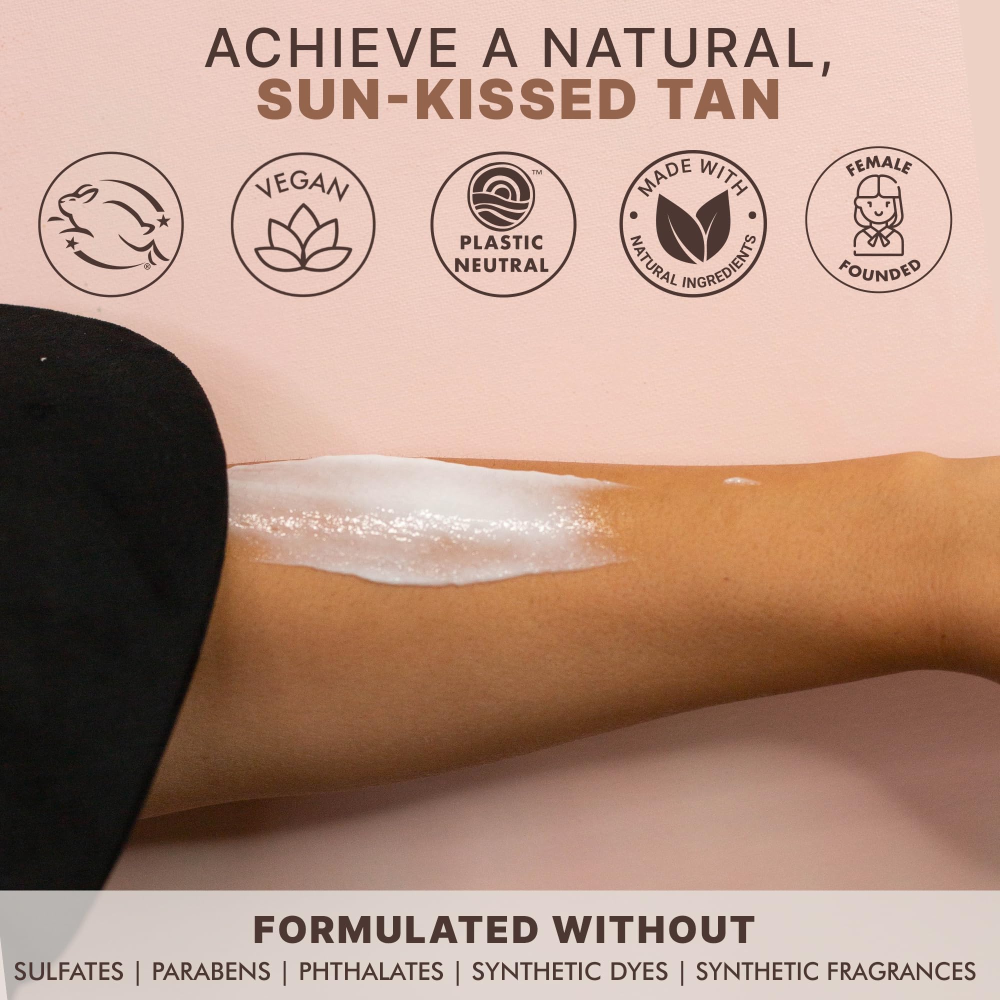 Beauty by Earth Self Tanner - USA Made with Natural & Organic Ingredients, Moisturizing Self Tanning Lotion