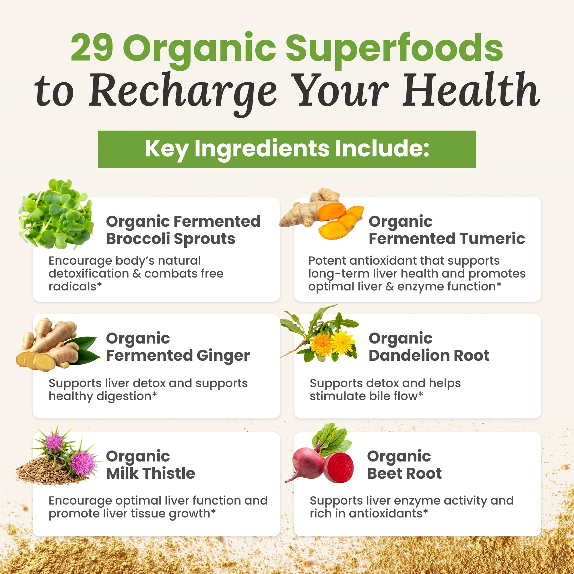 Myers Detox Daily Detox Greens Powder, Organic Superfood Supplement for Detox, Gut Health, Energy, Immune Support, Overall Wellness, Gluten Free Multivitamin Drink Mix,