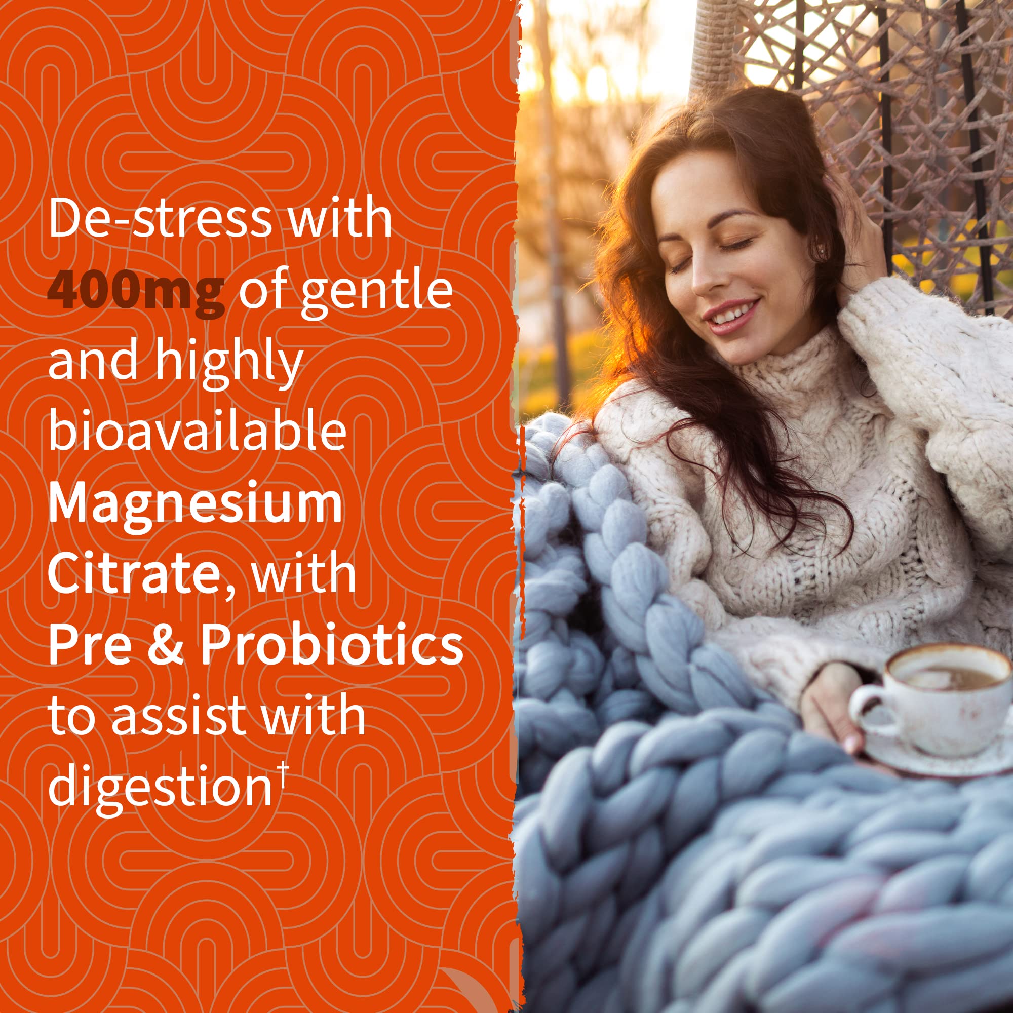 Garden of Life Magnesium Citrate Supplement Gummies with Prebiotics & Probiotics for Stress, Sleep & Recovery - Vegan, Gluten Free, Kosher, Non-GMO