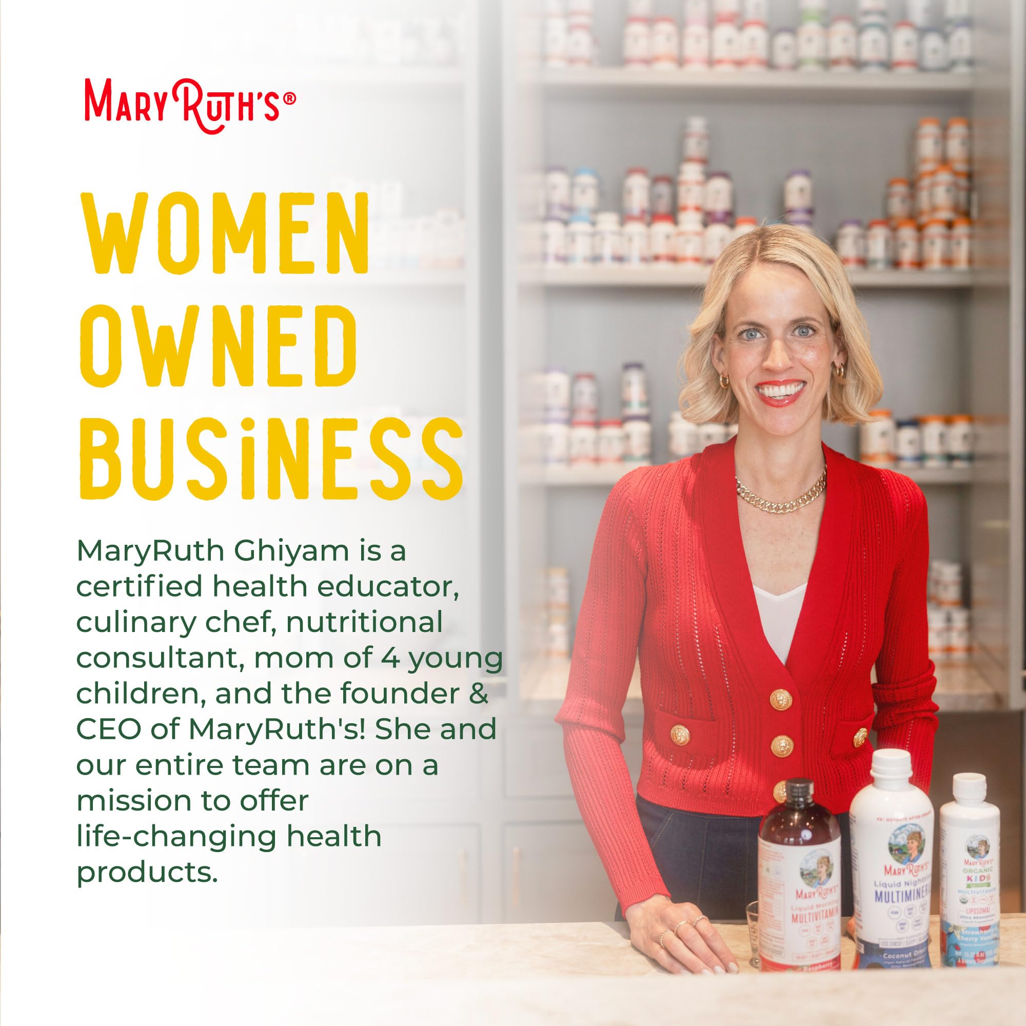 MaryRuth Organics Liquid Nighttime Multimineral | NO Melatonin | Magnesium Citrate | Calcium | Zinc | Vitamin D3| Available in 4 Flavors | Vegan | Sugar Free | Gluten Free | 32 Oz MARYRUTH'S Au supplements