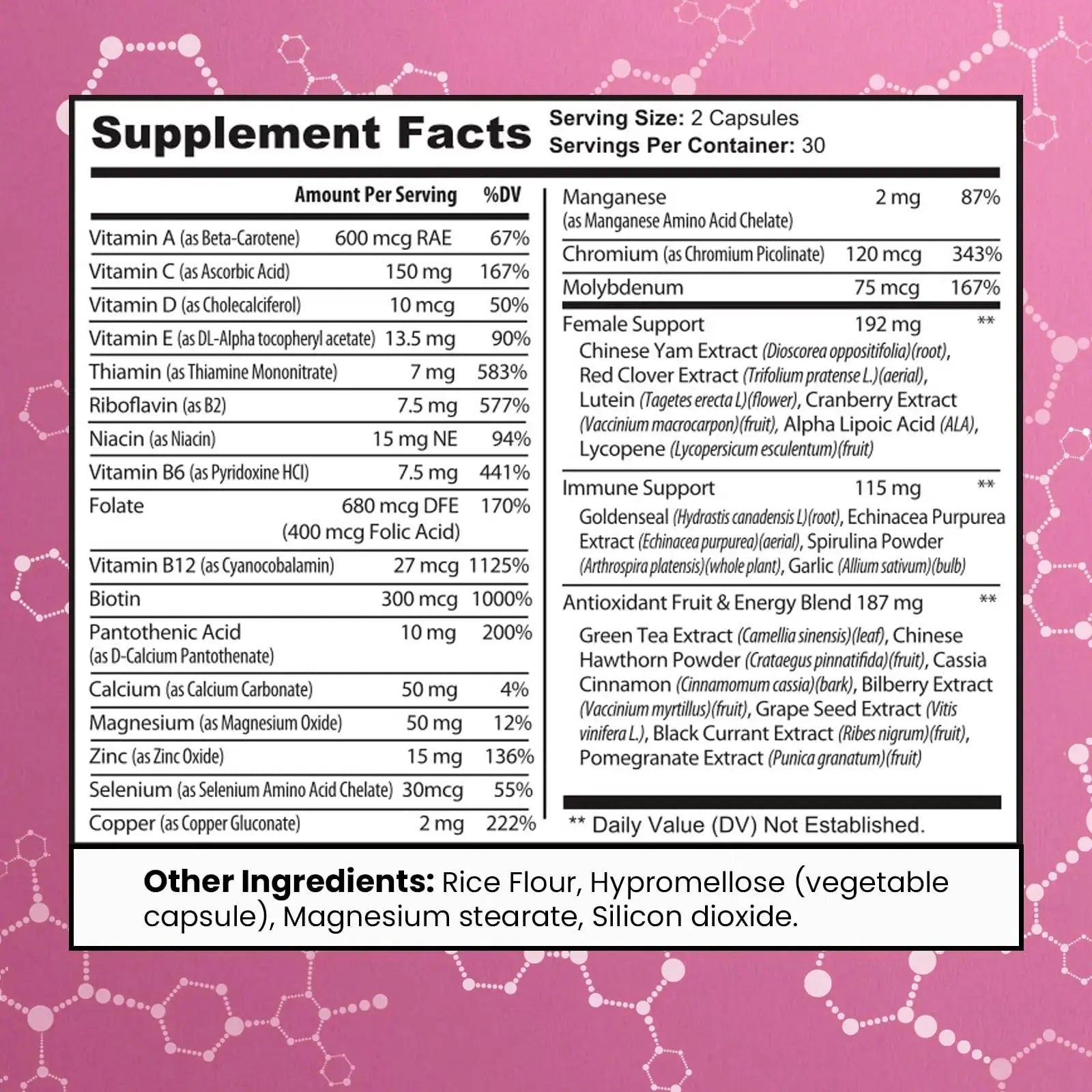 Women's Multivitamin – Complete Multivitamin for Women 50+ with Essential Vitamins A, B, C, D, E, Calcium & Iron – Supports Energy MAX FIT Au supplements