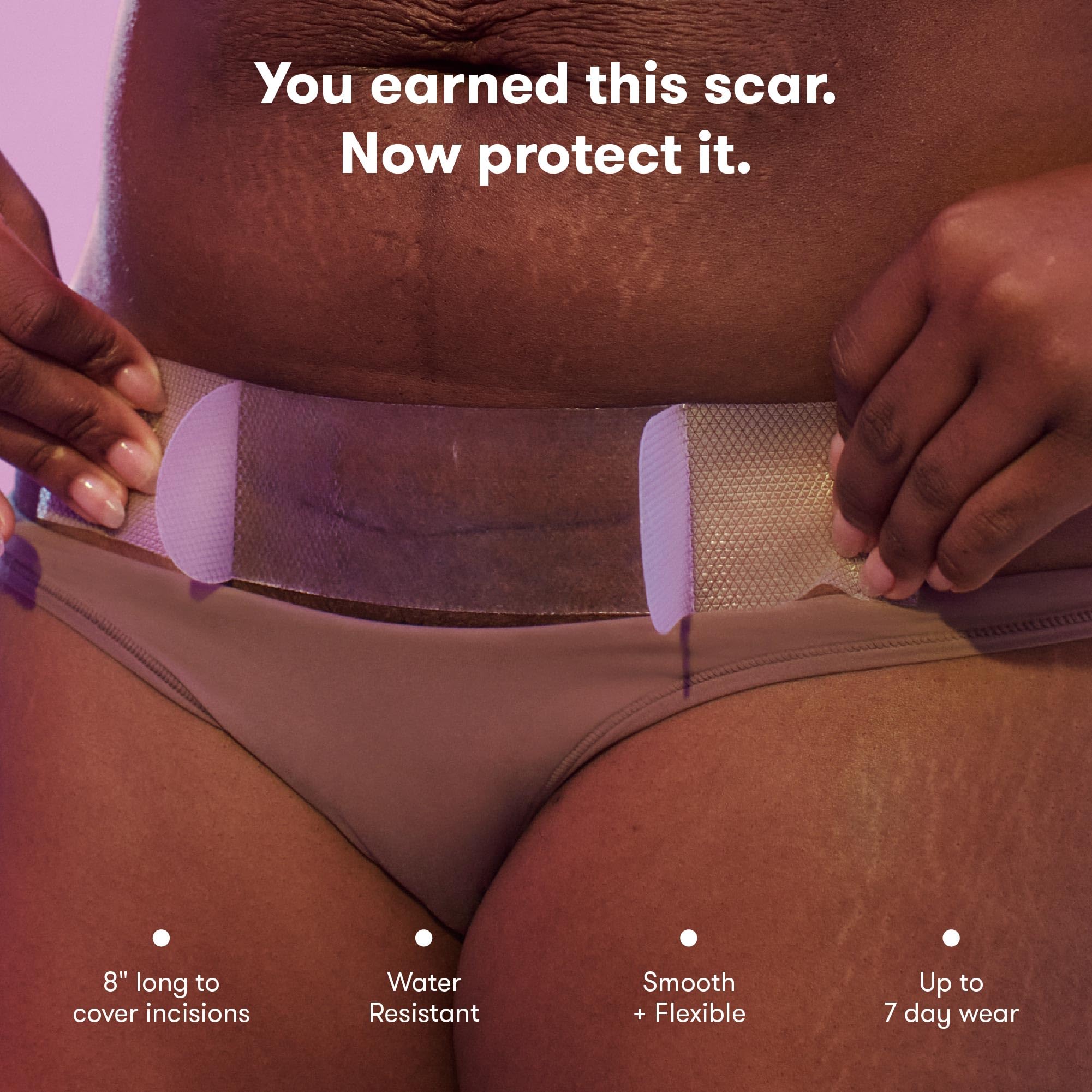 Frida Mom C-Section Silicone Strips, C-Section Recovery Must Have Scar Patches, Reusable Medical Grade Treatment