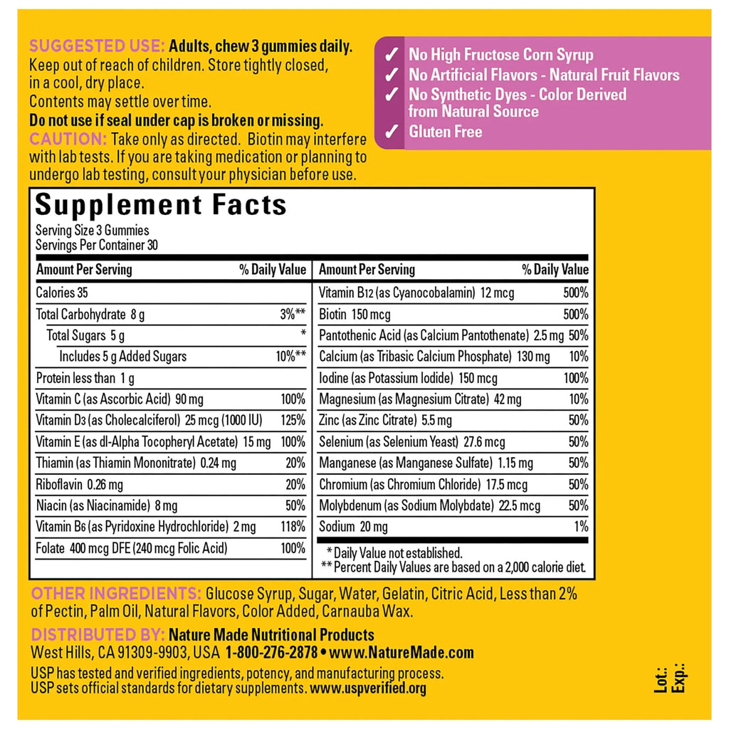 Nature Made Advanced Womens Gummy Multivitamins with Magnesium Citrate, Calcium, B Vitamins, Multivitamin Gummies for Women, 90 Multi Vitamin Gummies, 30 Day Supply Nature Made Au supplements