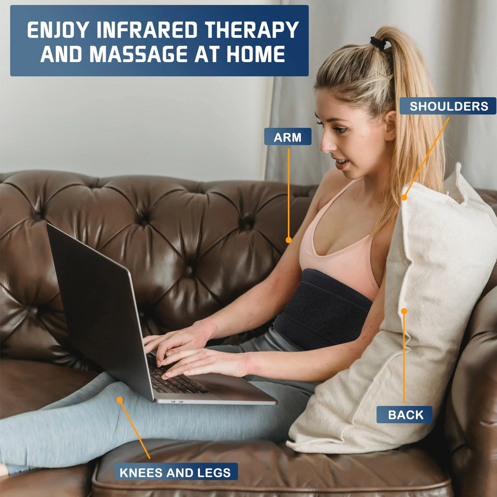 Infrared Red Light Therapy Belt:LED Lamp Vibration Near Body Pain Relief Device Wrap Red Fellibay Au supplements
