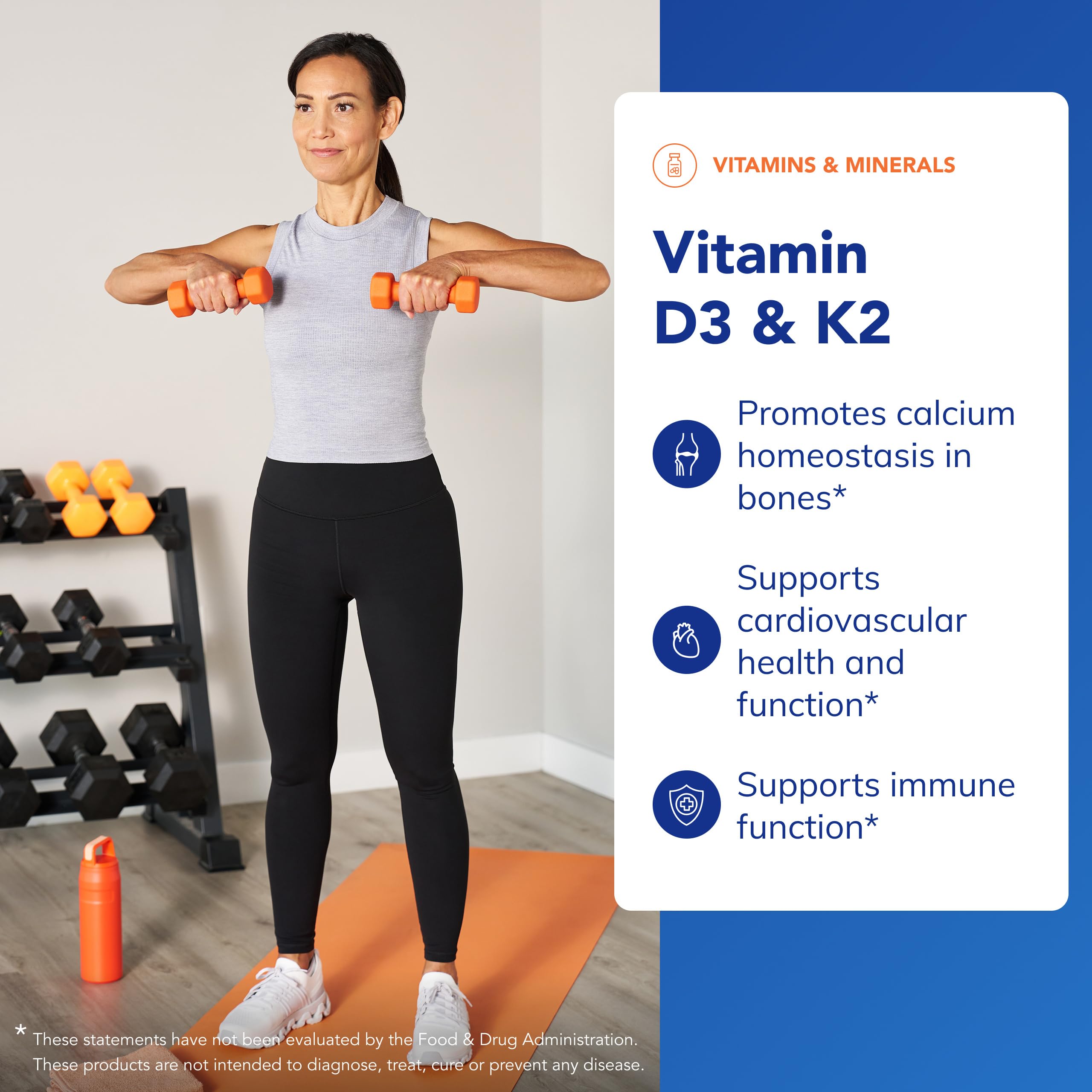 Pure Encapsulations Vitamin D3 & K2 - Bone & Vascular Health Support - Immune Function Support - Gluten Free - Non-GMO - 120 Capsules