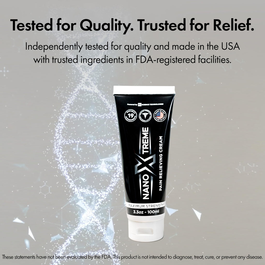 NANOXTREME Pain Relief Cream – Fast-Acting Topical for Muscle, Joint & Nerve Deep-Absorbing, Long-Lasting Formula with Natural Ingredients – Cooling Sensation – 3.3oz Tube – Made in USA NANOXTREME Au supplements