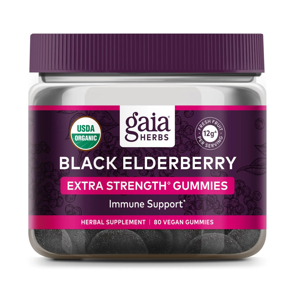 Gaia Herbs Black Elderberry (Sambucus Nigra) Extra Strength Gummies Gaia Herbs Au supplements