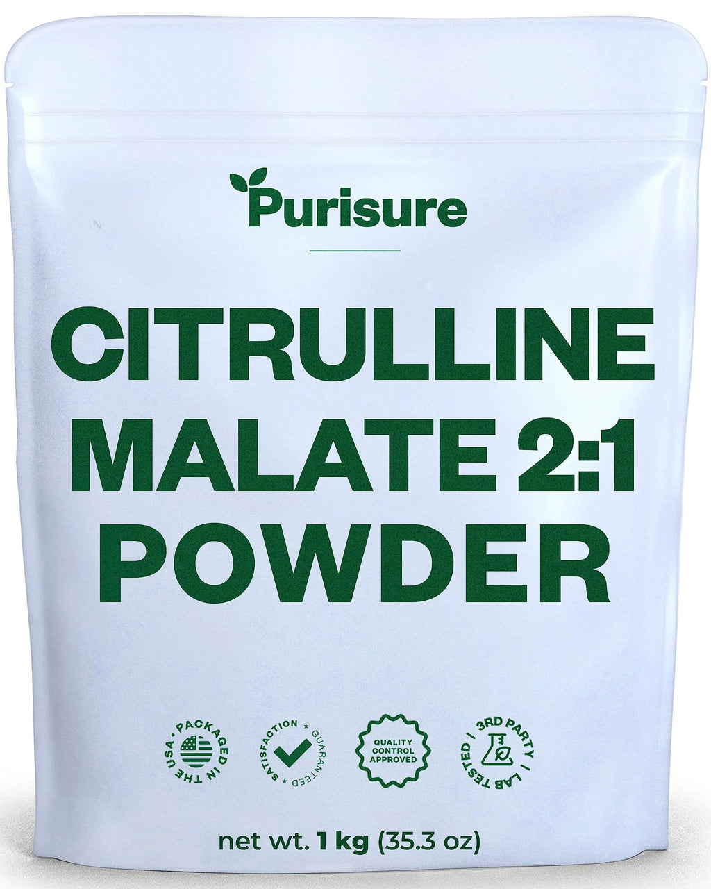 Purisure Citrulline Malate 2:1 Powder, 1 kg, Citrulline Supplement and Citrulline Nitrate Purisure Au supplements