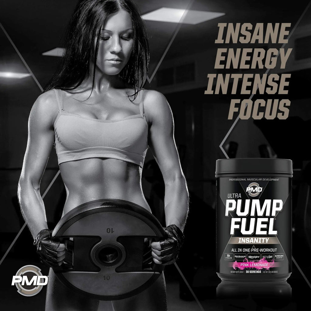 PMD Sports Ultra Pump Fuel Insanity - Pre Workout – Pink Lemonade (30 Servings) Sports PMD Au supplements