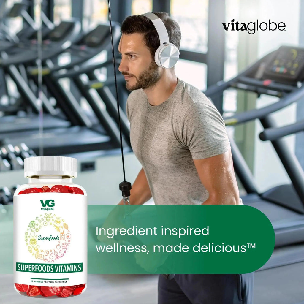 VITA GLOBE Superfood Gummy Vitamins – Immune Health & Antioxidant Support – Daily Wellness Gummies for Adults & Kids – Vegan VITA GLOBE Au supplements