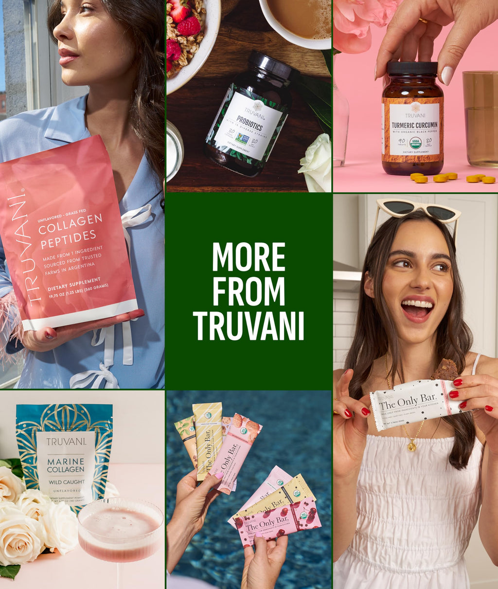 Truvani Protein + Greens Supplement | Spinach, Kale & Broccoli | 10g Organic Plant Based Protein | 20 Servings | USDA Organic | Gluten & Dairy Free