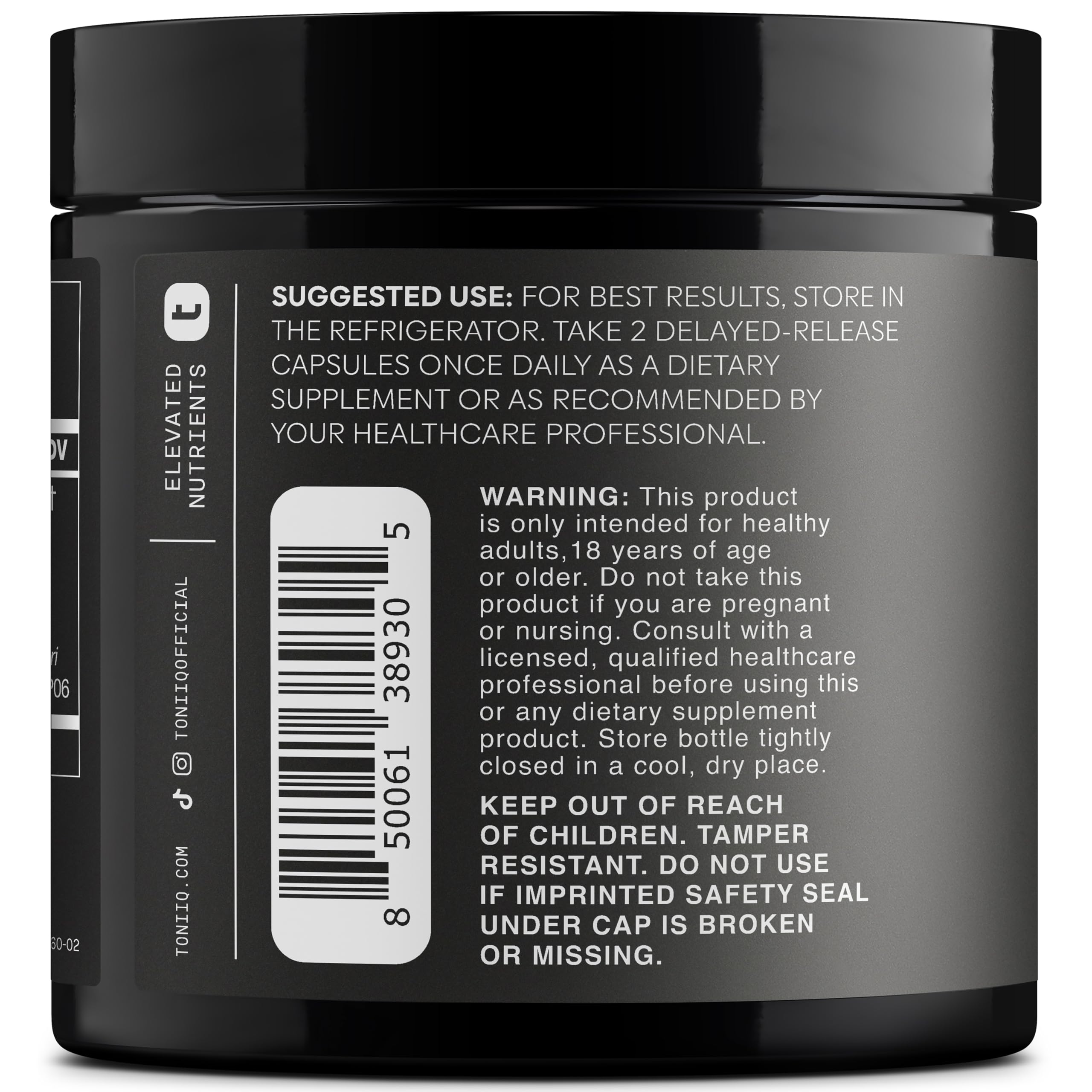 Toniiq Mens Probiotic with 20 Verified Strains – 200 Bilion CFU + 200mg FOS Prebiotic – Mens Probiotics for Gut Health - Cold-Chain & Delayed-Release – Lab-Tested Synbiotic Formula Toniiq Au supplements