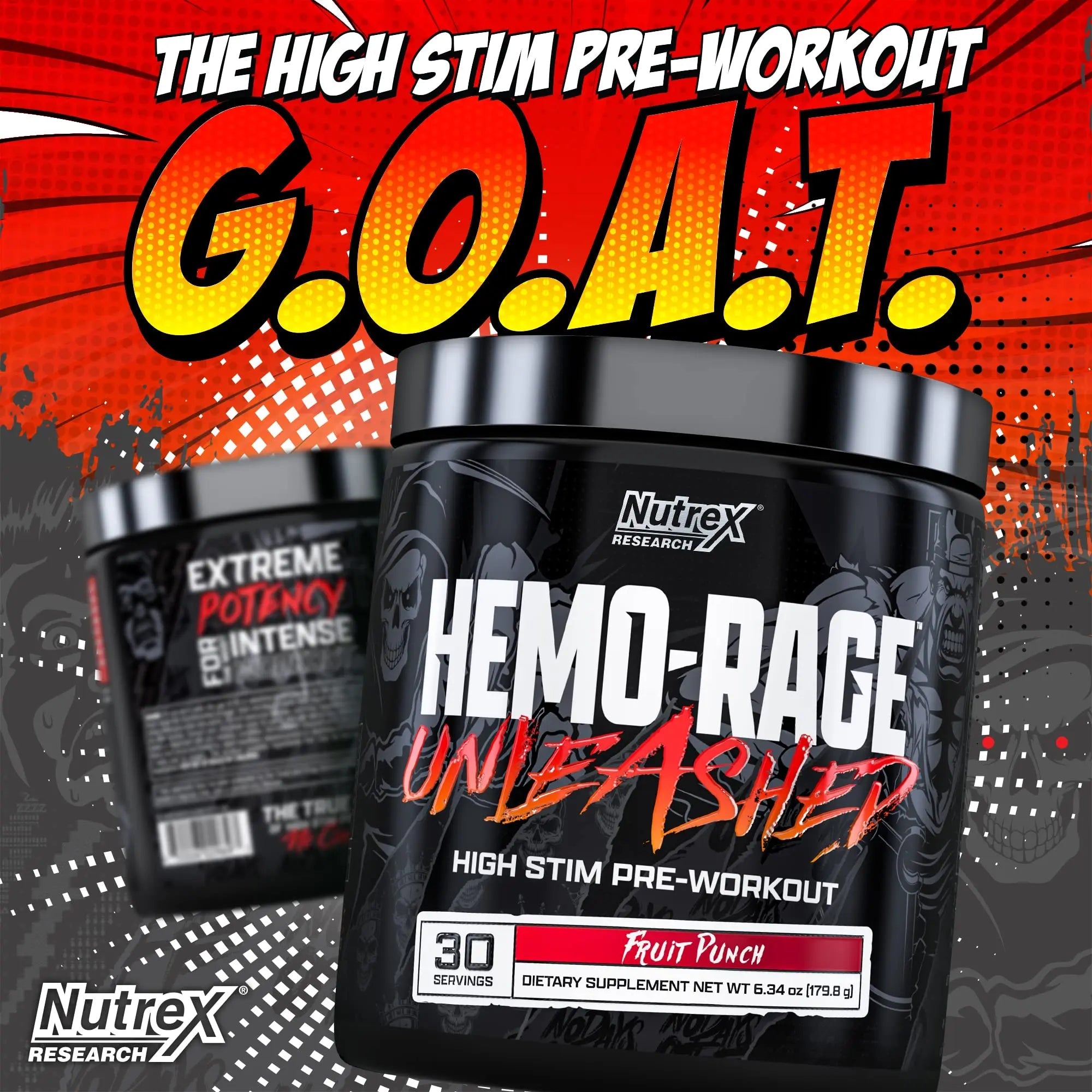 Nutrex Research Hemo-Rage Extreme High Stim Pre Workout Powder | Insane Lasting Energy Nutrex Research Au supplements