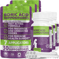 Boric Acid Suppositories - Helps Fight Against BV, Yeast Infections - Manages Odor - Promote pH Balance Intimate Rose Au supplements