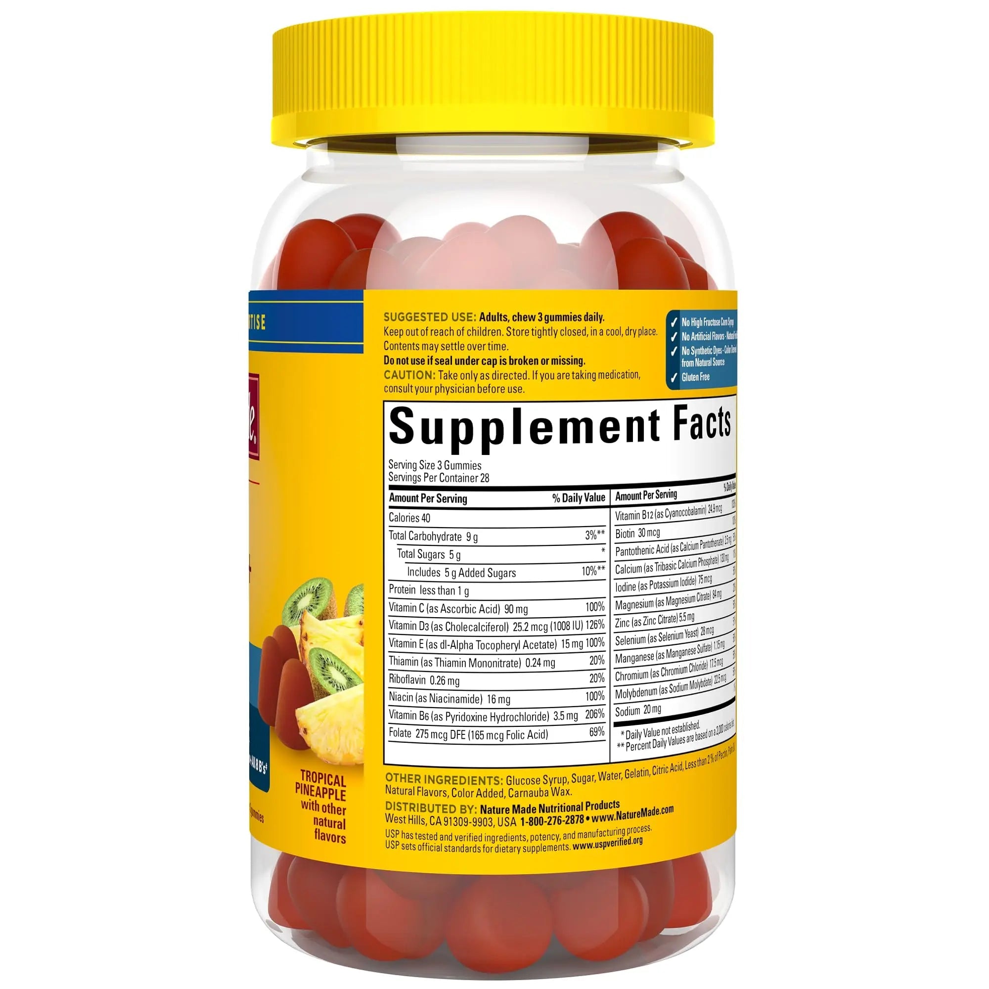 Nature Made Advanced Multivitamin Gummies 50 + for Him, Mens Multivitamins Gummies with Magnesium Citrate Nature Made Au supplements