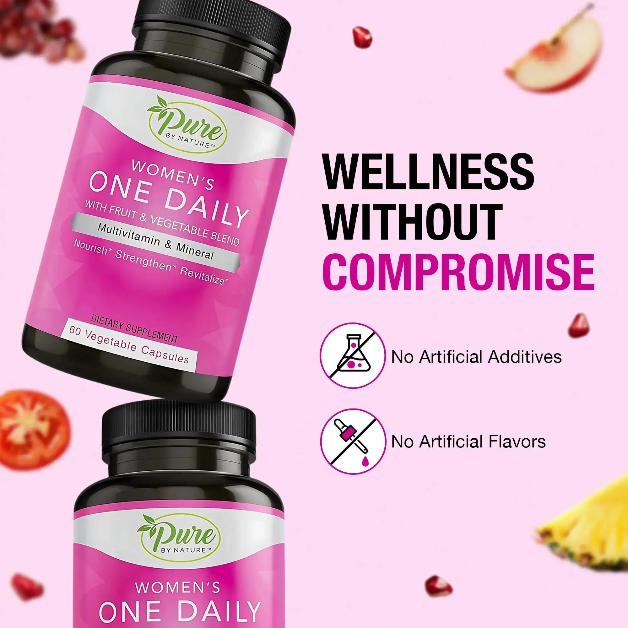 Pure By Nature One-Daily Multi-Vitamin for Women, 60 Count Pure By Nature Au supplements