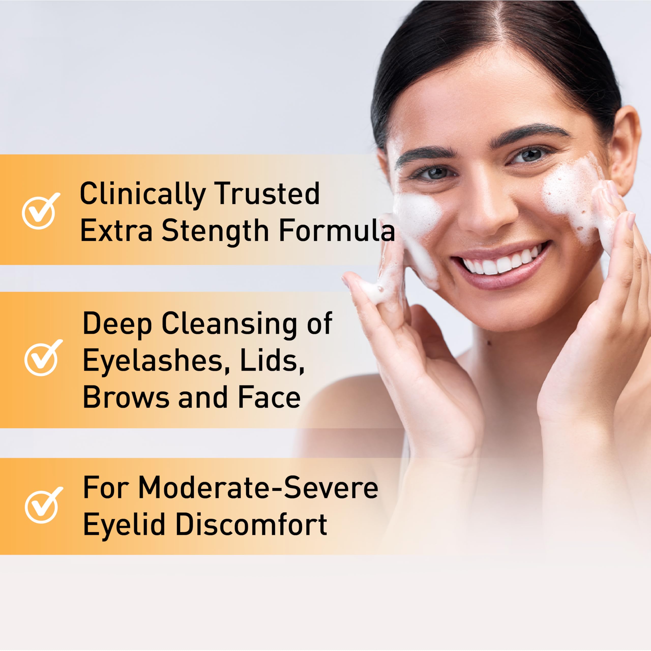 OCuSOFT Oust Demodex Foam Cleanser - Extra Strength - Foaming Cleanser for Eyelids & Eyelashes with Tea Tree Oil