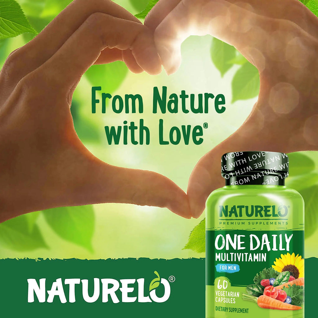 NATURELO Mens Multivitamins - One Daily Multivitamin for Men with Vitamins, Minerals & Organic Whole Foods, Boost Energy & Health, NATURELO Au supplements