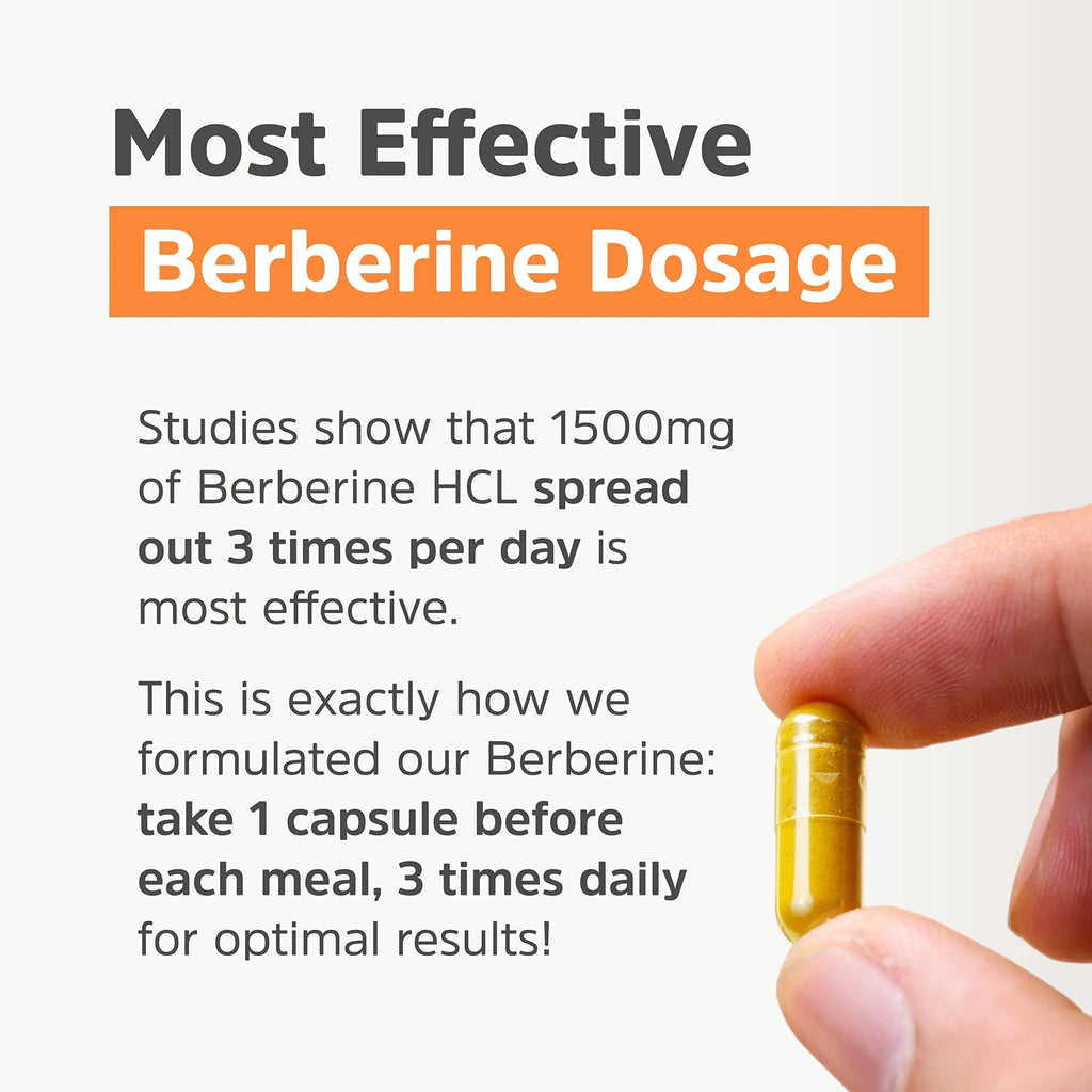 Clean Label Berberine Supplement 1500mg - Ultra Pure 98% Berberine HCl, Highest Purity Physician's Healthy Alternatives Au supplements