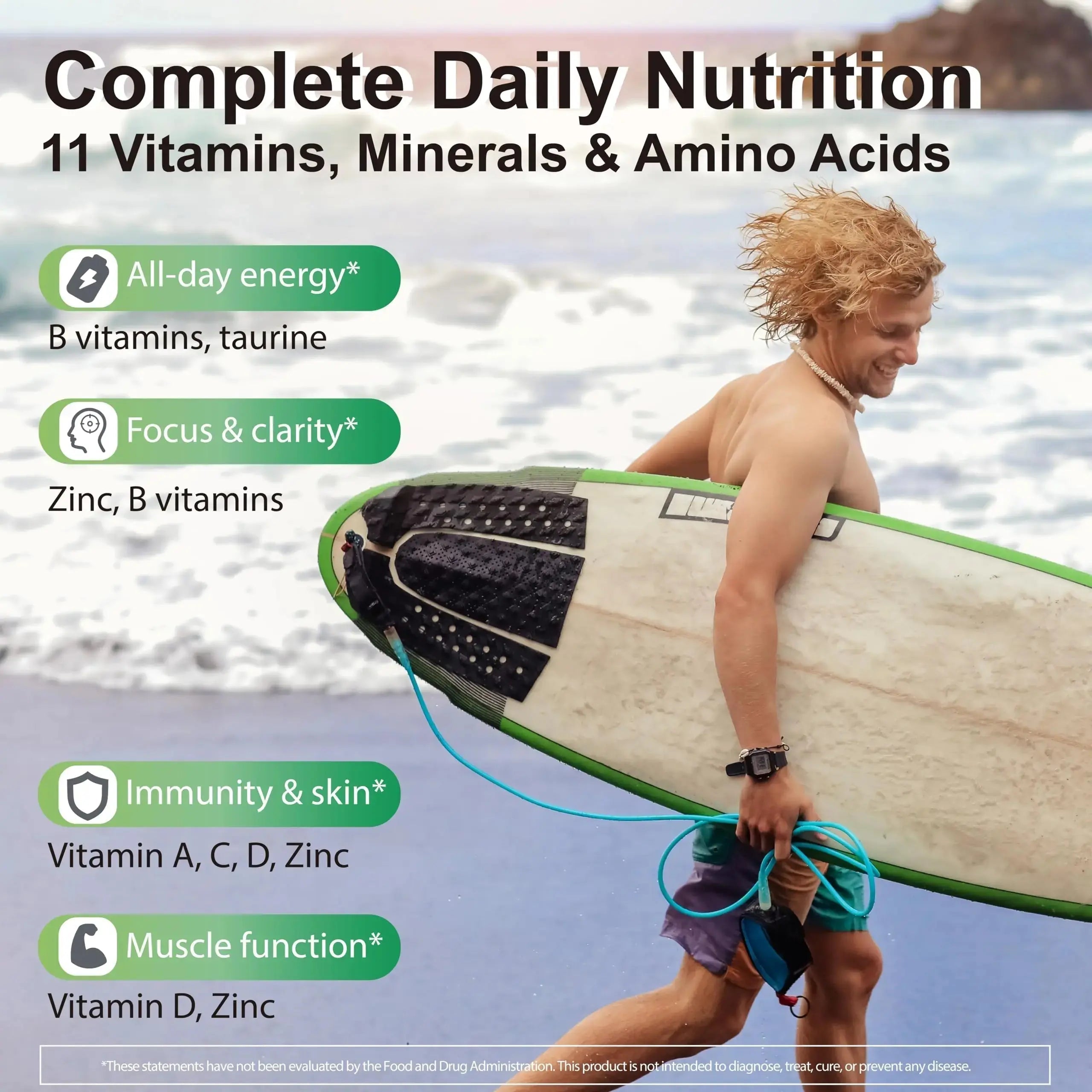 Pentavite HisFuel Multivitamin for Men, 20-in-1 Mens Vitamins with Natrual Fruits & Veggies, Vitamins & Minerals, Taurine, Boost Energy & Health Pentavite Au supplements