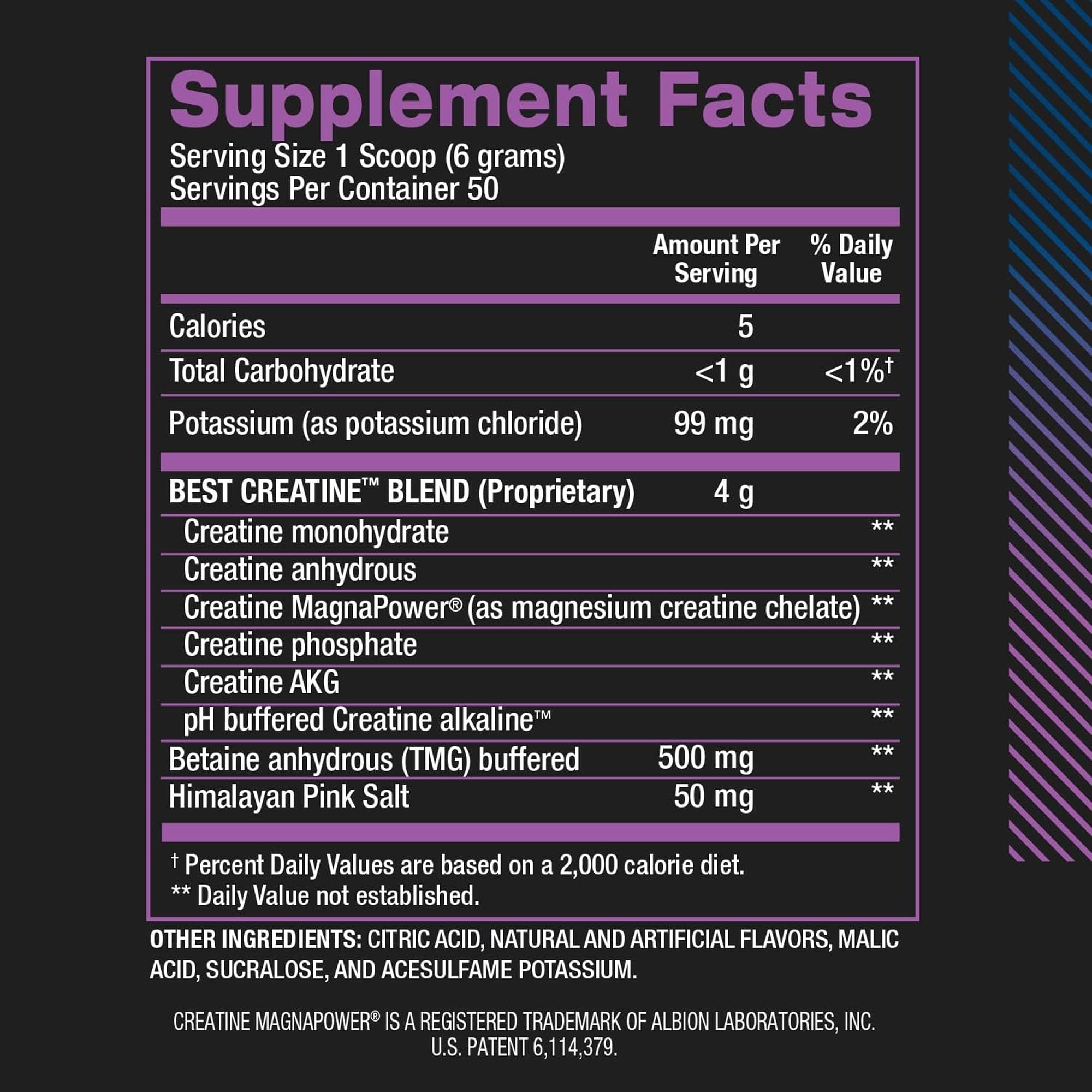 BPI Sports Best Creatine - Creatine Monohydrate Powder for Men & Women, Himalayan Salt - Strength, Pump, Endurance, Muscle Growth, Muscle Definition - No Bloat - Snow Cone - 50 servings - 10.58 Oz BPI Sports Au supplements