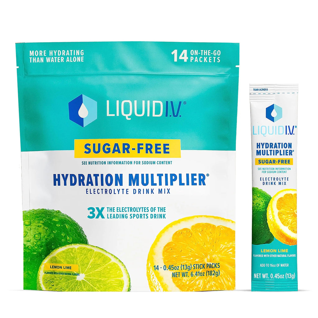 Liquid I.V. Sugar-Free Hydration Multiplier - Lemon Lime – Hydration Powder Packets  Liquid I.V. Au supplements