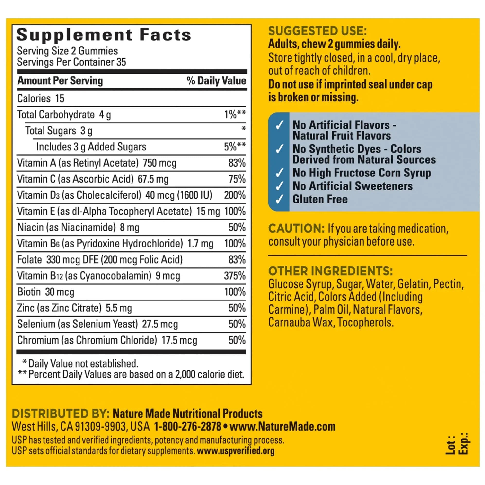 Nature Made Multi for Him, Mens Multivitamins Gummies, Energy Metabolism Support, Multivitamin for Men, 70 Gummy Vitamins and Minerals, 35 Day Supply Nature Made Au supplements