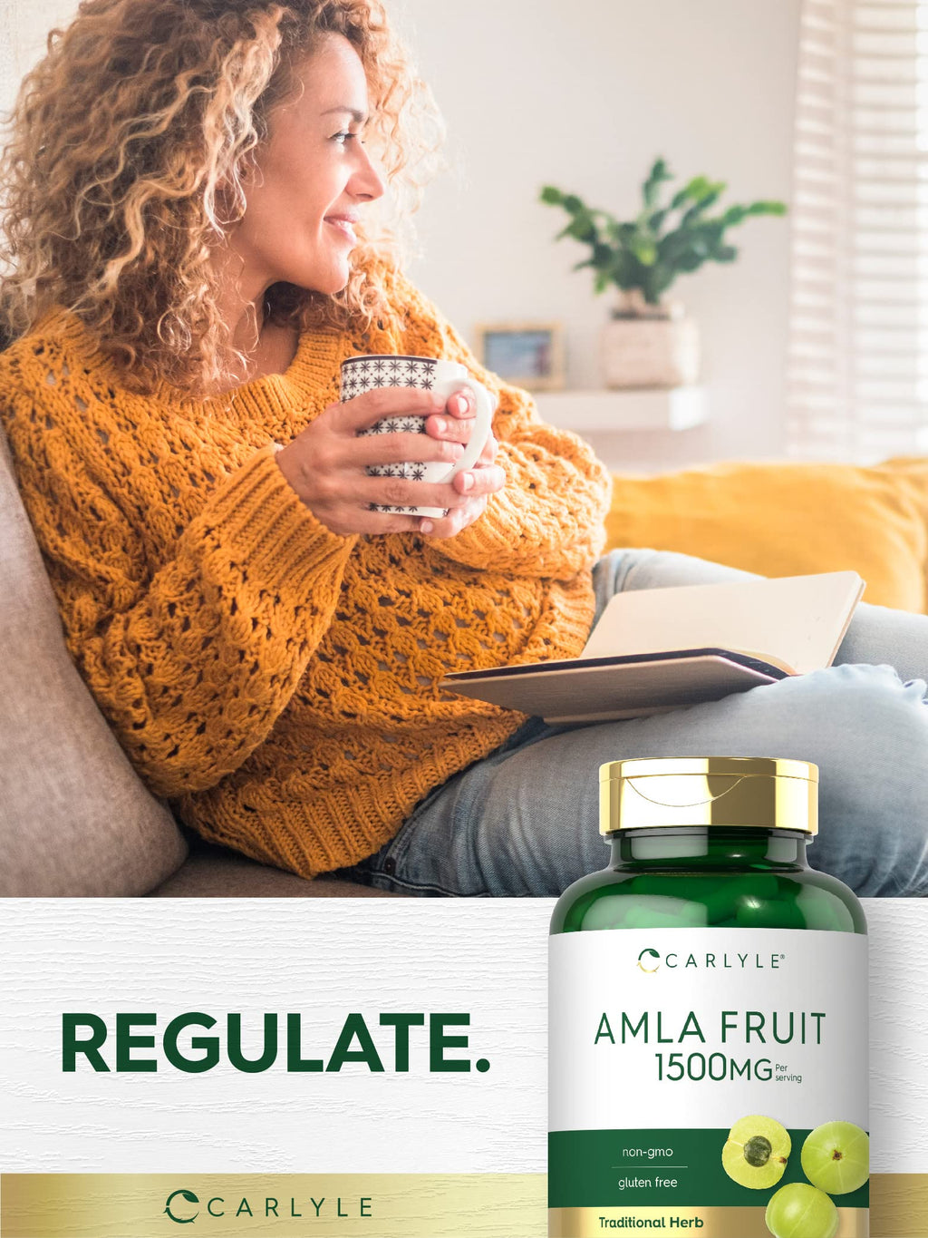 Carlyle Amla Capsules 1500mg | 120 Count | Amalaki Fruit | Herbal Extract Supplement | Non-GMO and Gluten Free
